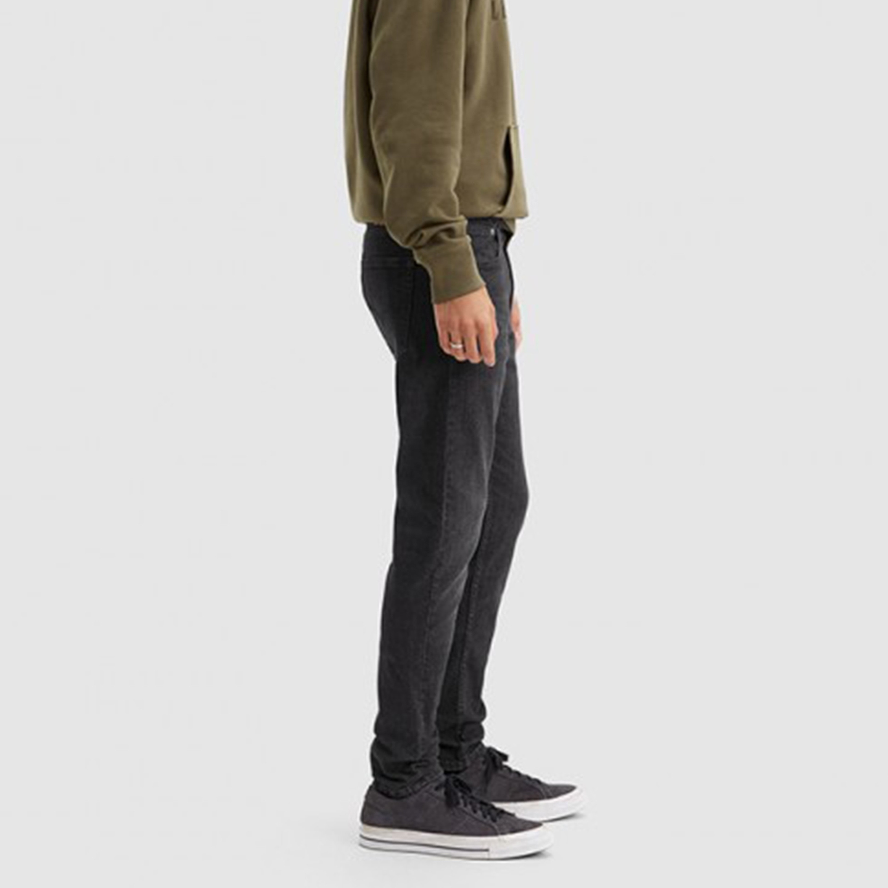 Levi's 512 Black Slim Taper Fit Mid Rise Pocket Detail Jeans-men-clothing-bottoms-jeans-image-2