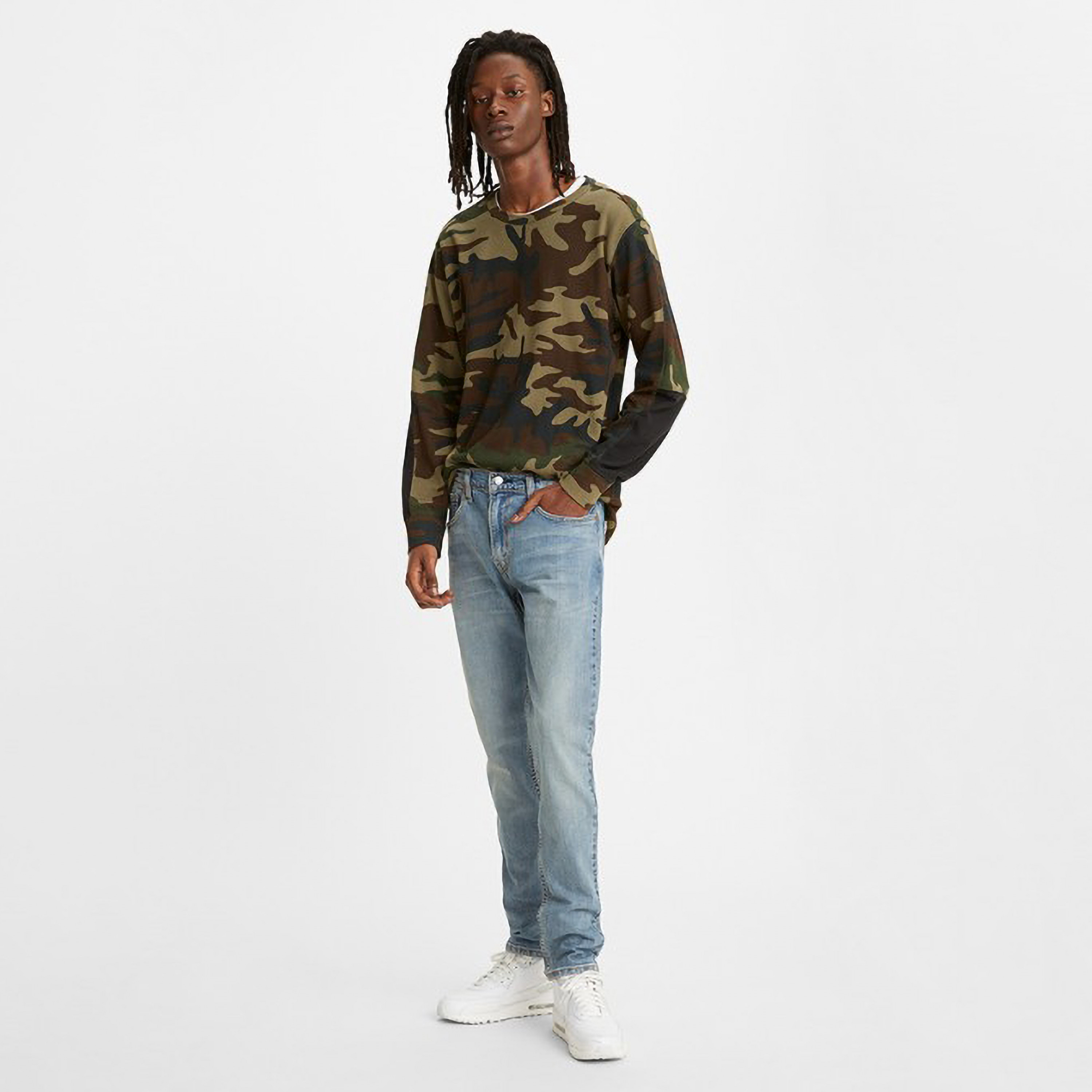 Levi's Blue Taper Fit Mid-Rise Pocket Detail Jeans-men-clothing-bottoms-jeans-image-4