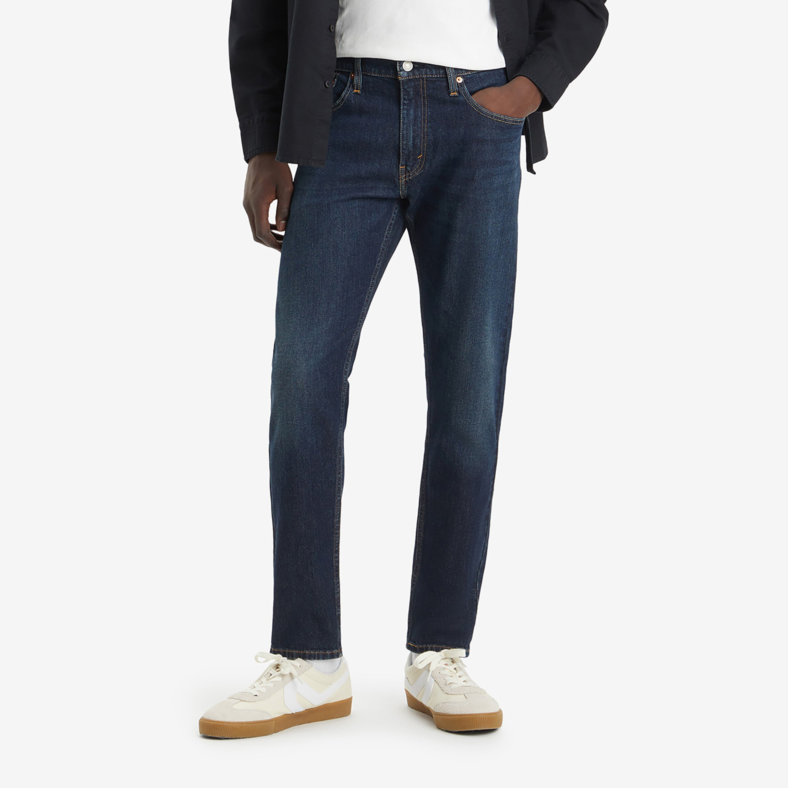 Levi's 512 Slim Fit Blue 5 Pockets Men's Jeans Inseam 32-men-clothing-bottoms-jeans-image-1