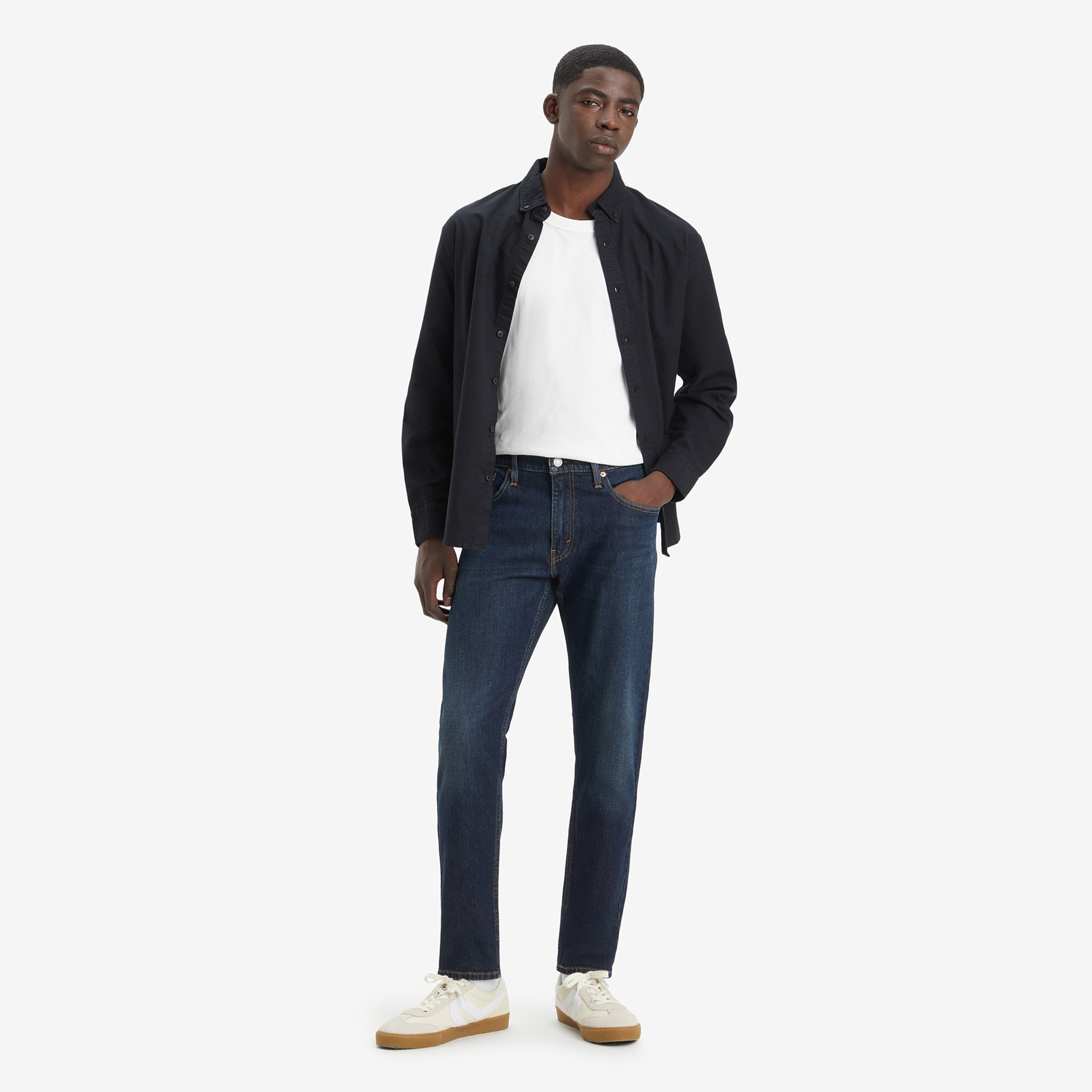 Levi's 512 Slim Fit Blue 5 Pockets Men's Jeans Inseam 32-men-clothing-bottoms-jeans-image-2