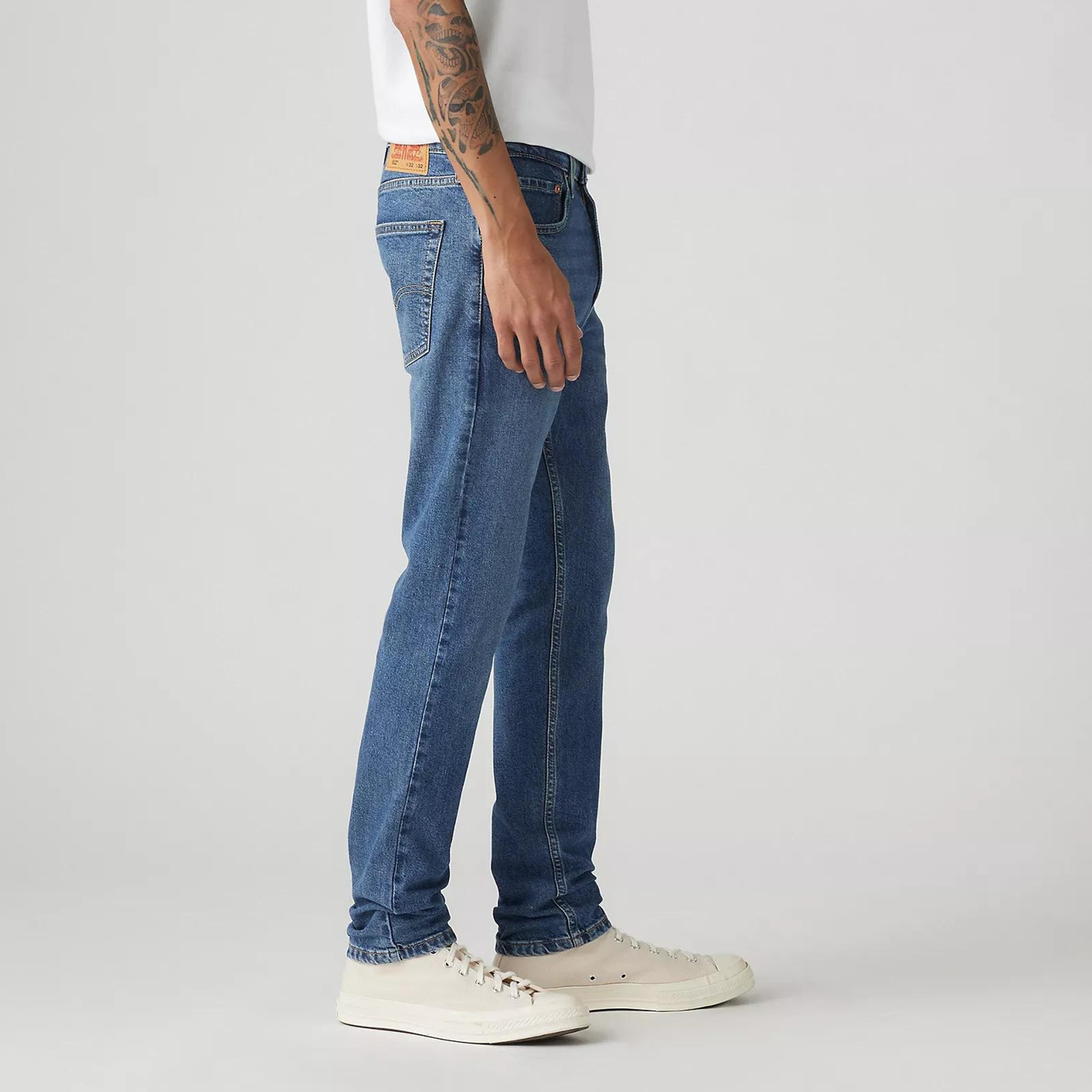بنطلون جينز Levi's 512 ذو قصة ضيقة Indigo 5 جيوب درزة داخلية 32-men-clothing-bottoms-jeans-image-4
