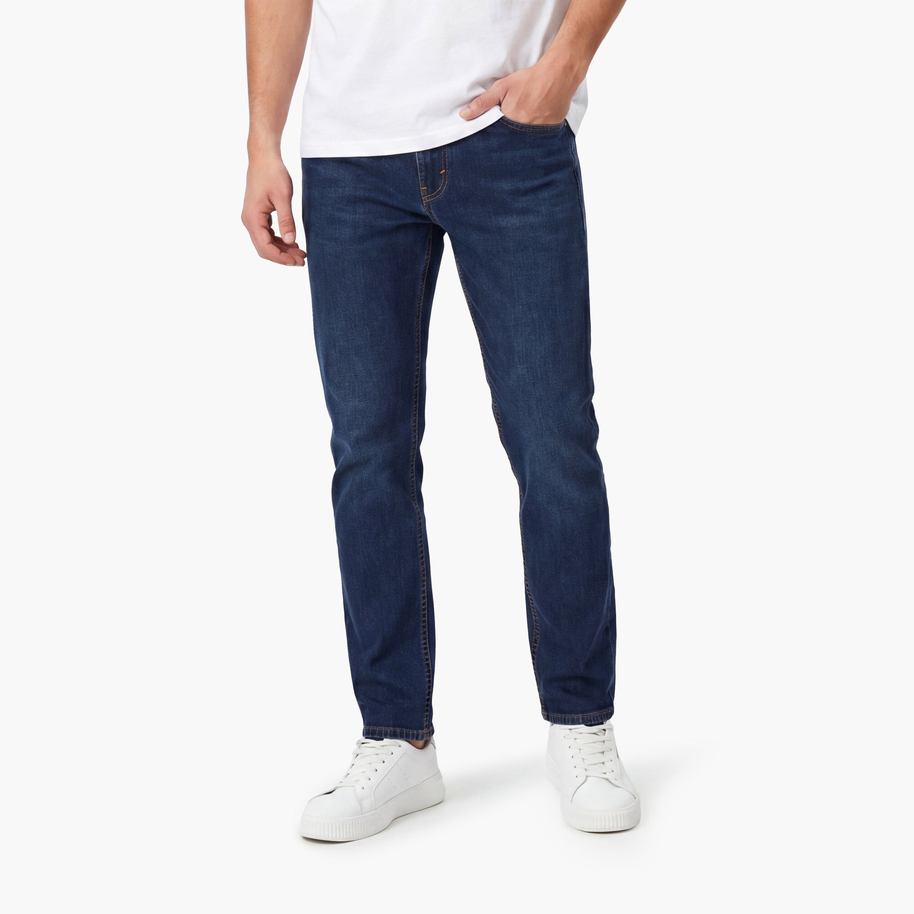 Levi's 512 Tapered Fit Blue 5-Pocket Jeans Inseam 32-men-clothing-bottoms-jeans-image-1