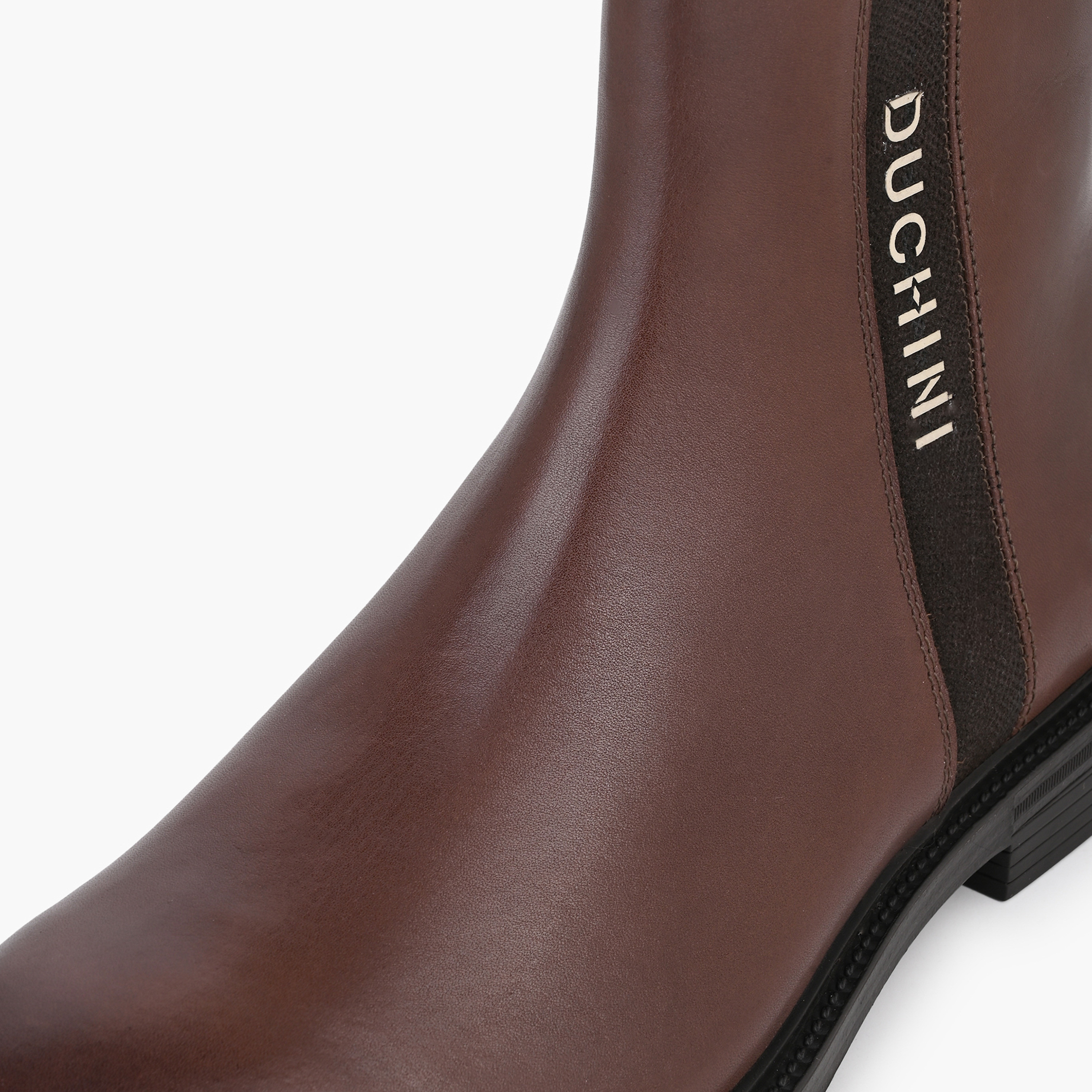 Duchini Men Logo Print Leather Ankle Boots-men-shoes-boots-image-4
