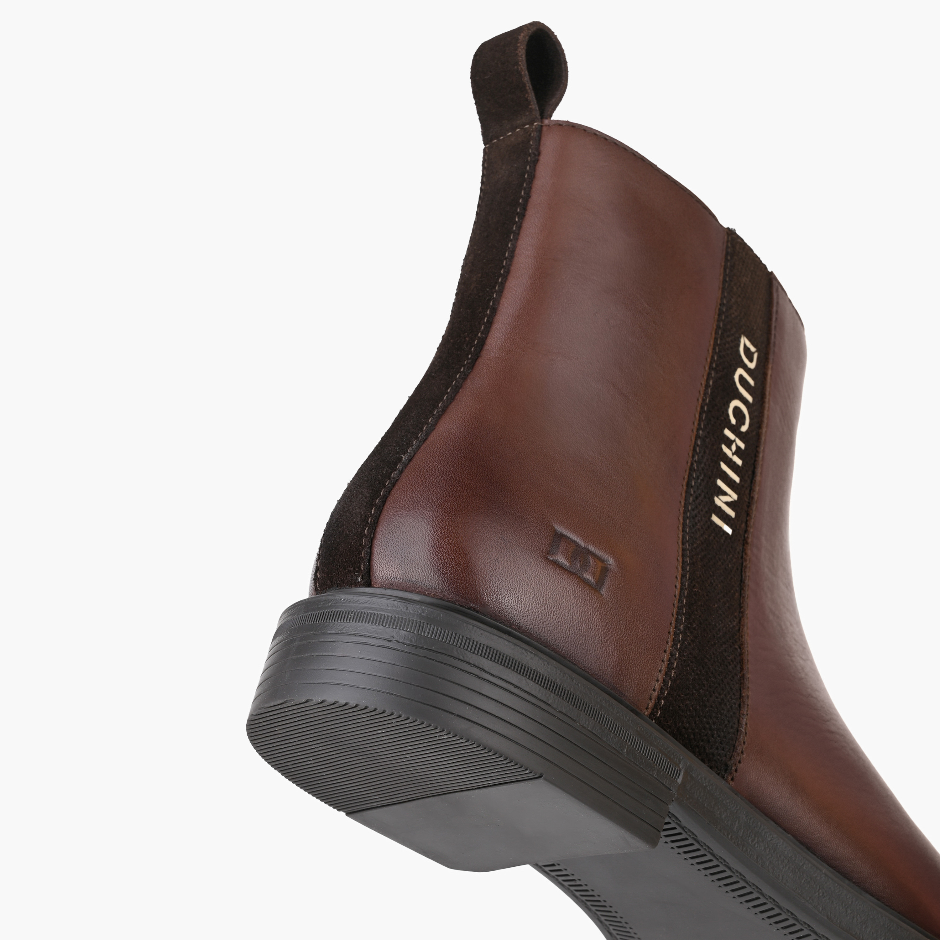 Duchini Men Logo Print Leather Ankle Boots-men-shoes-boots-image-5