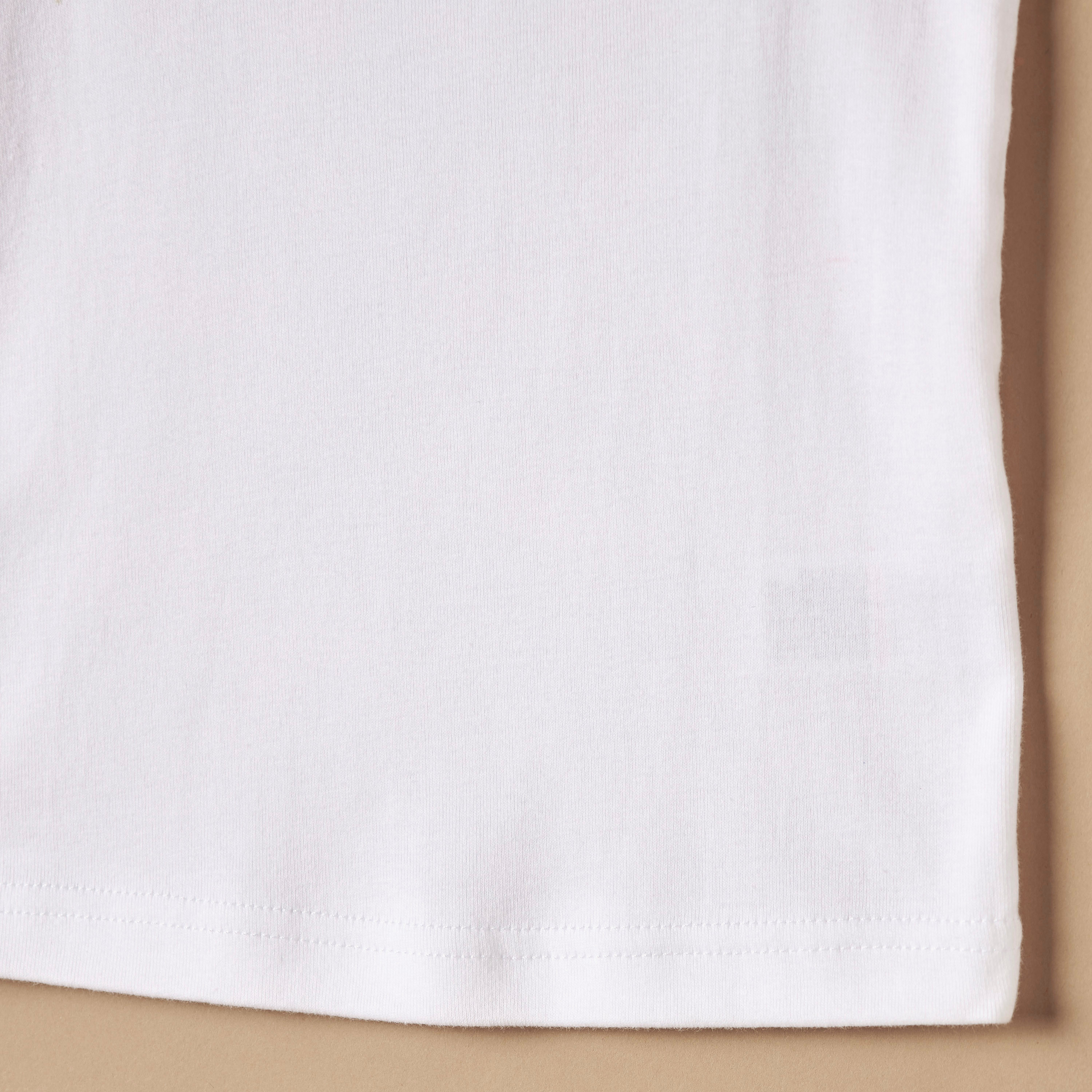Juniors Solid Vest with Square Neck and Lace Detail-baby-girls-clothing-innerwear-image-3