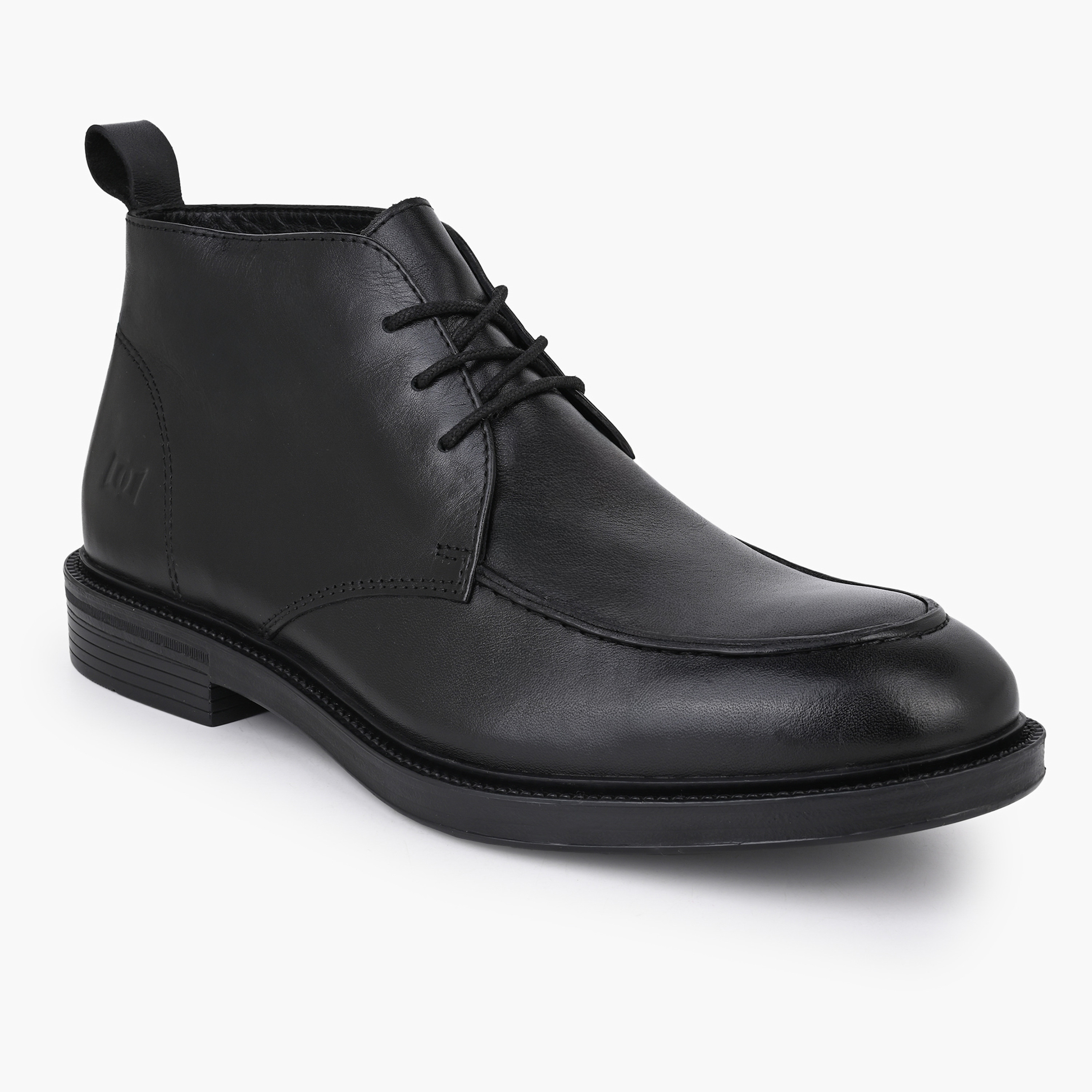 Duchini Men Leather Lace-Up Ankle Boots-men-shoes-boots-image-2