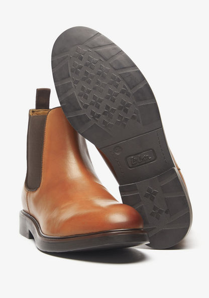 Lee Cooper Men's Solid Slip-On Chelsea Boots-Men%27s Boots-image-2