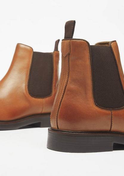 Lee Cooper Men's Solid Slip-On Chelsea Boots-Men%27s Boots-image-3