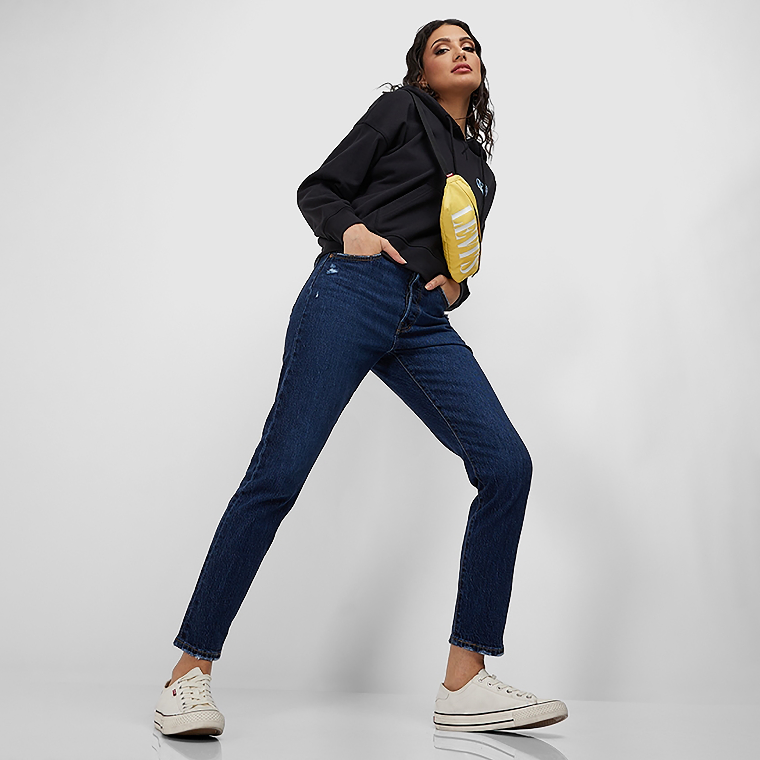 Levi's 501 Skinny Fit Blue 5-Pocket Women's Jeans Inseam 28-women-clothing-bottoms-jeans-image-2