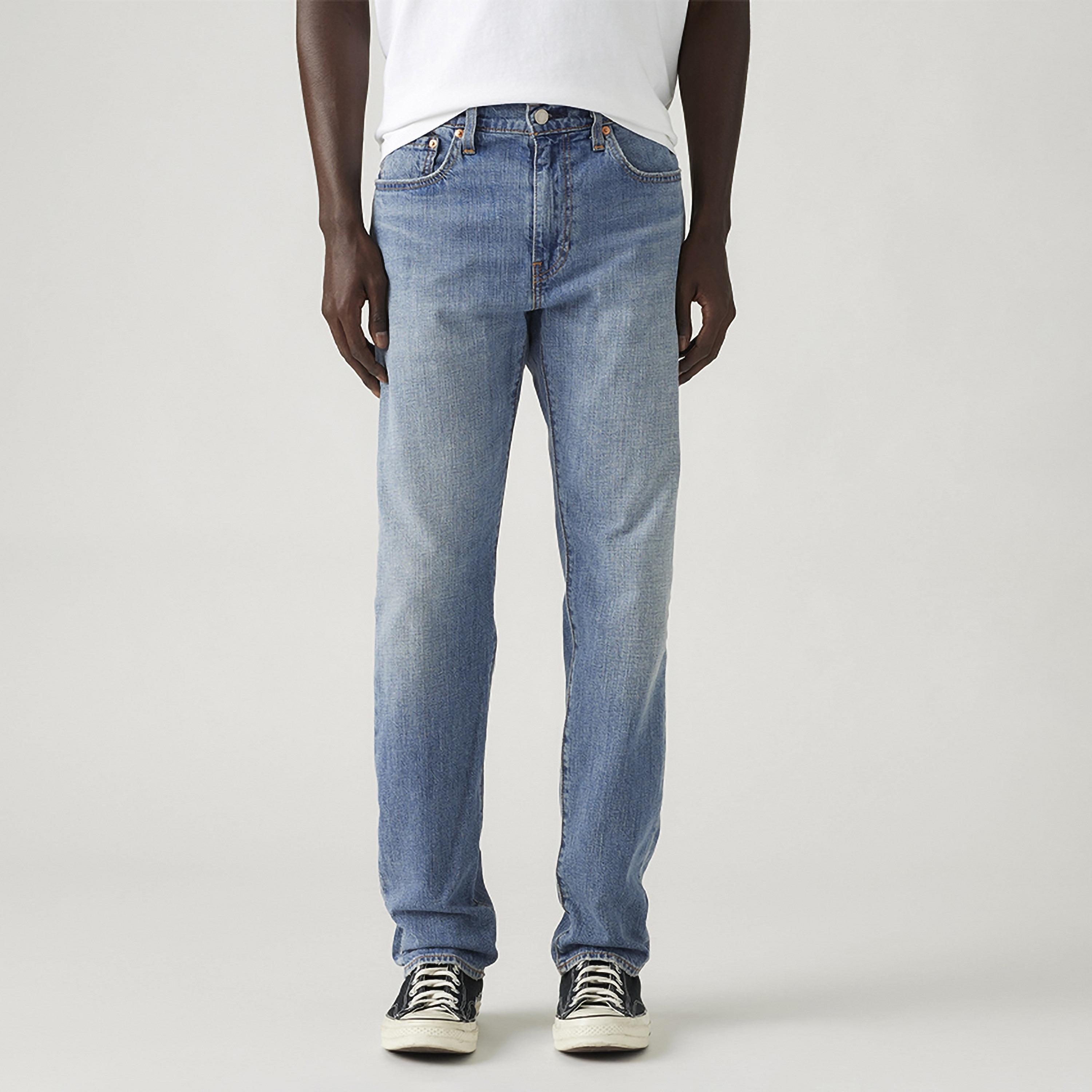 Levi's 502 Tapered Fit Blue 5-Pockets Men's Jeans Inseam 32-men-clothing-bottoms-jeans-image-1