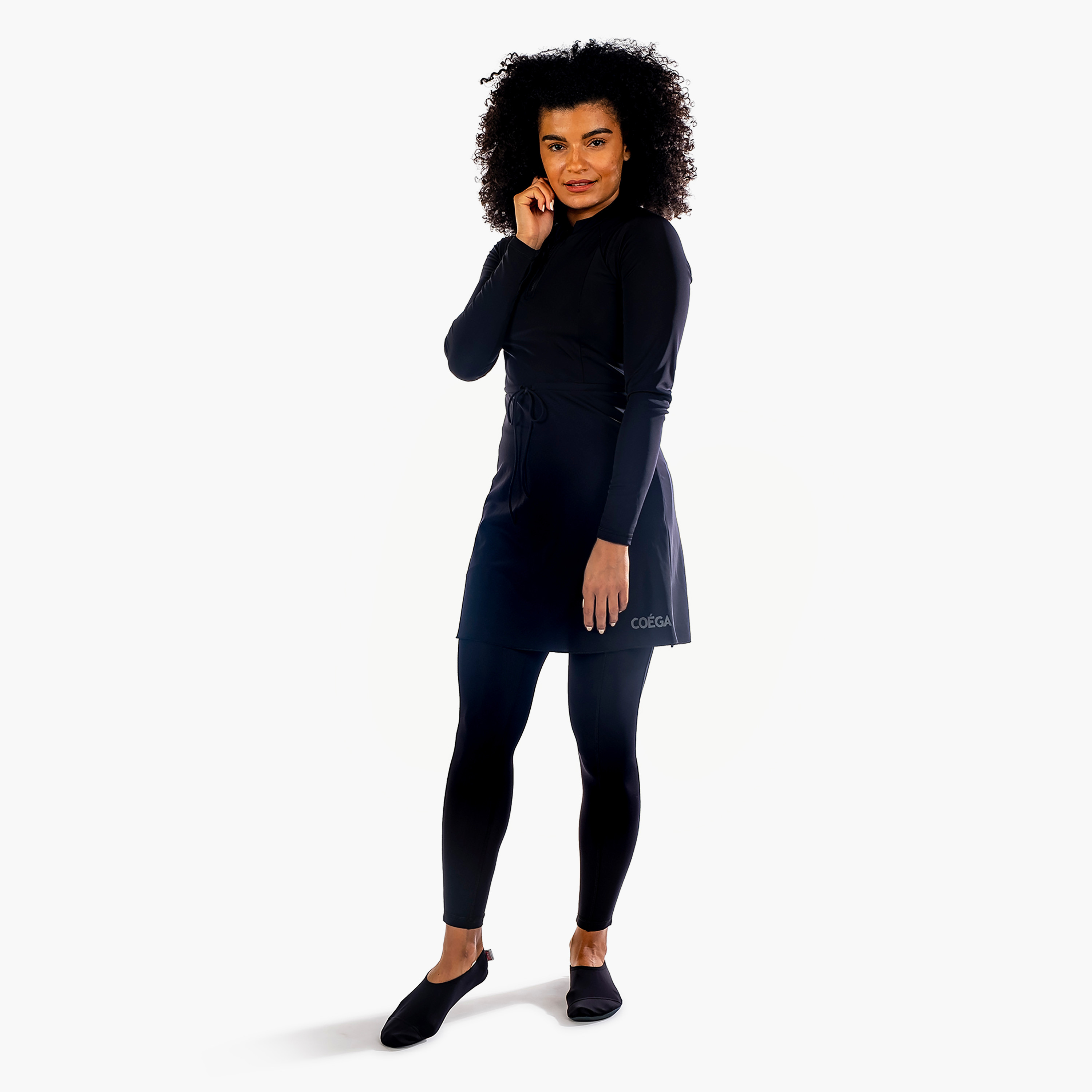 Coega Women Tunic - Skirted, Black-women-clothing-swimandbeach-swimsuits-image-1