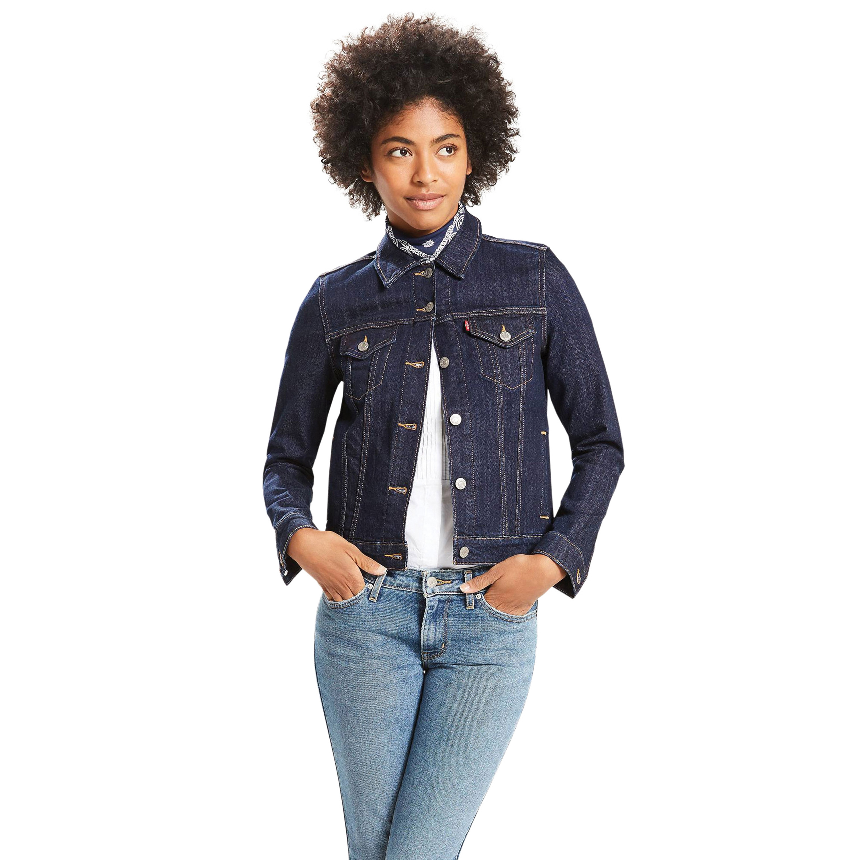 Levis Plain Denim Trucker Jacket-women-winterwear-coatsandjackets-jackets-image-1