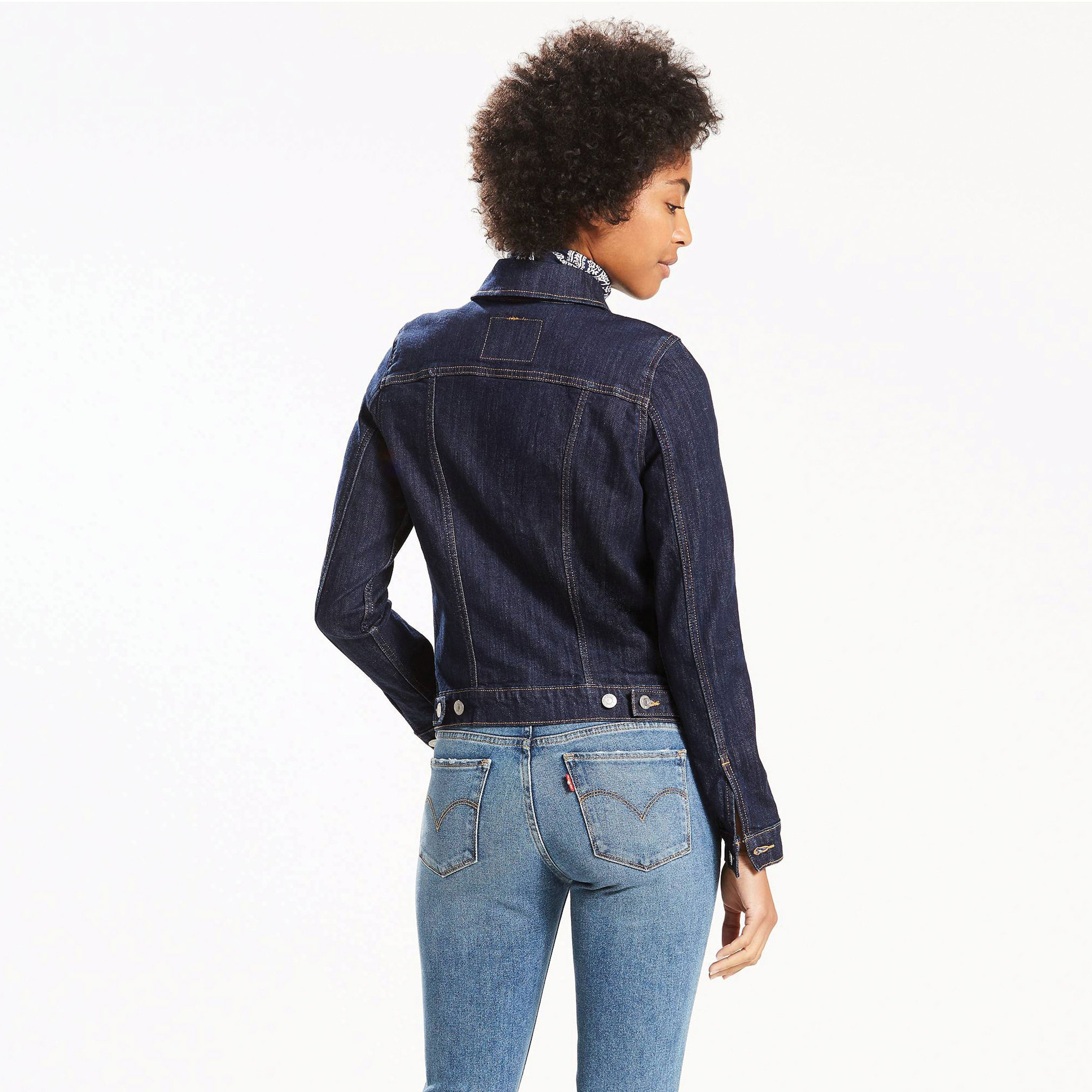 Levis Plain Denim Trucker Jacket-women-winterwear-coatsandjackets-jackets-image-2