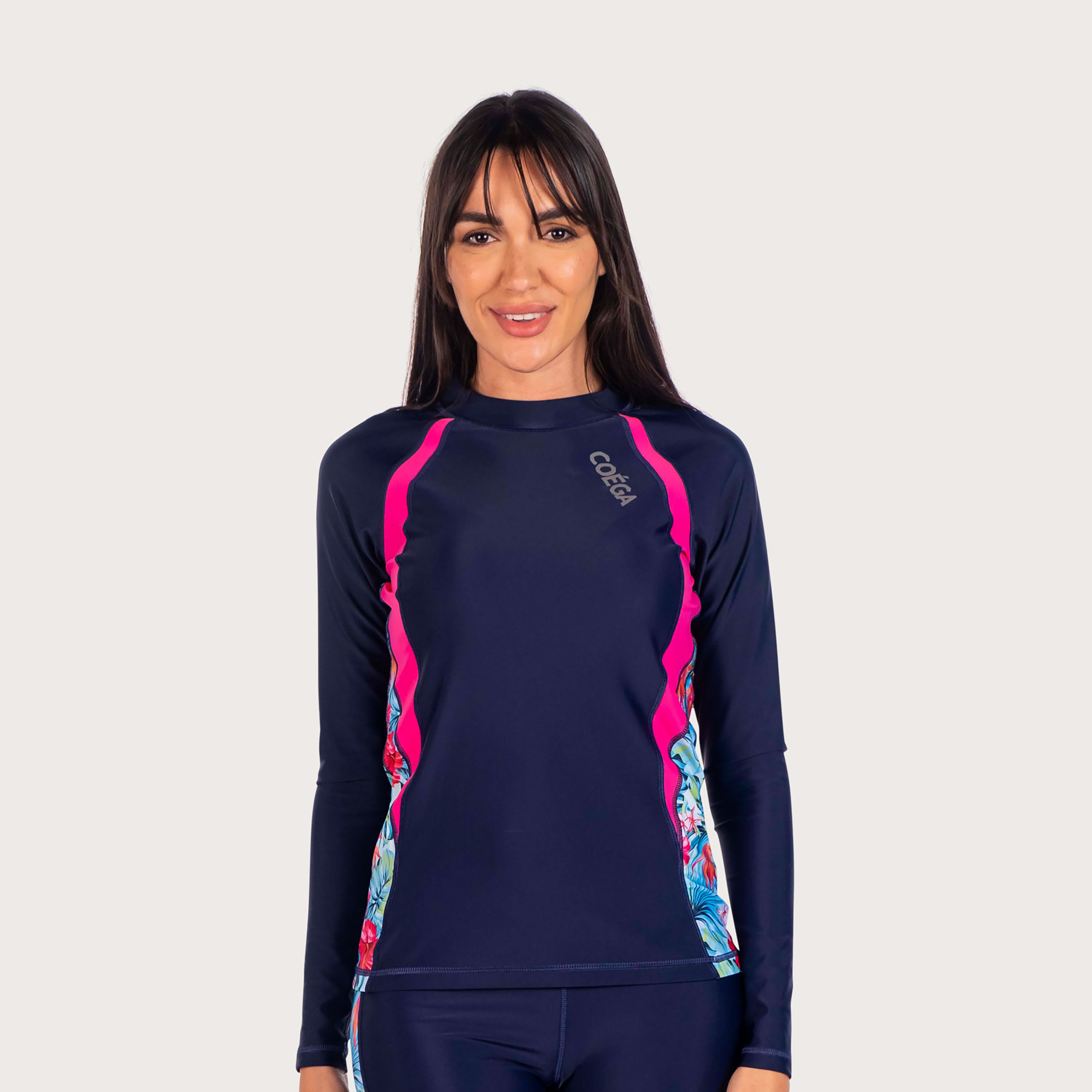  راش جارد بأكمام طويلة للنساء مع لون اسود من كويغا-women-clothing-swimandbeach-swimsuits-image-5