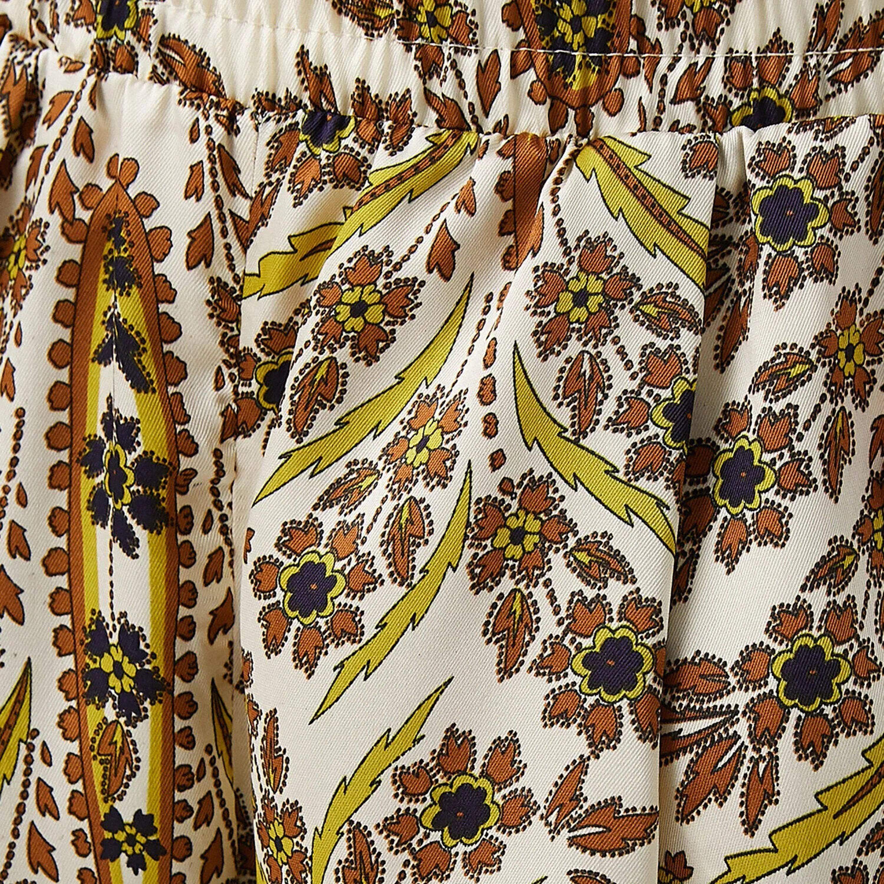 بنطال بقصة واسعة وخصر عالٍ مطاطي وقصة عادية للنساء من كوتون-women-clothing-trousers-image-6