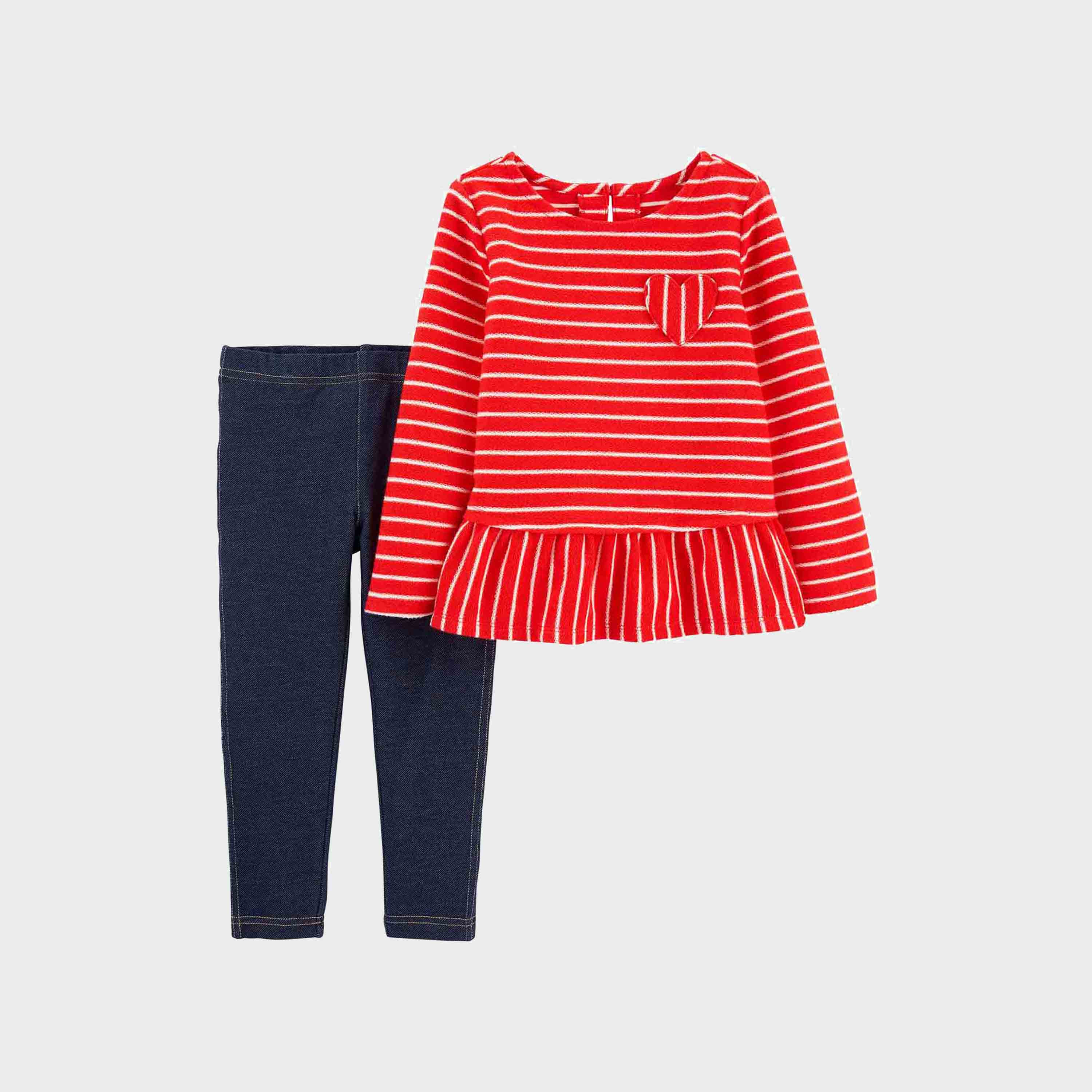 Buy Carter s Striped Top and Leggings Set Online Babyshop KSA