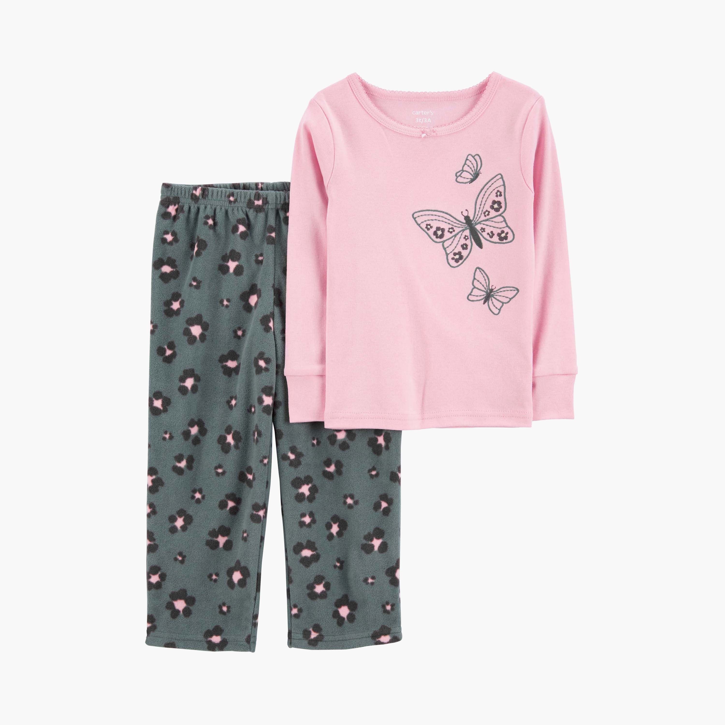 Carters girls hot sale pajamas