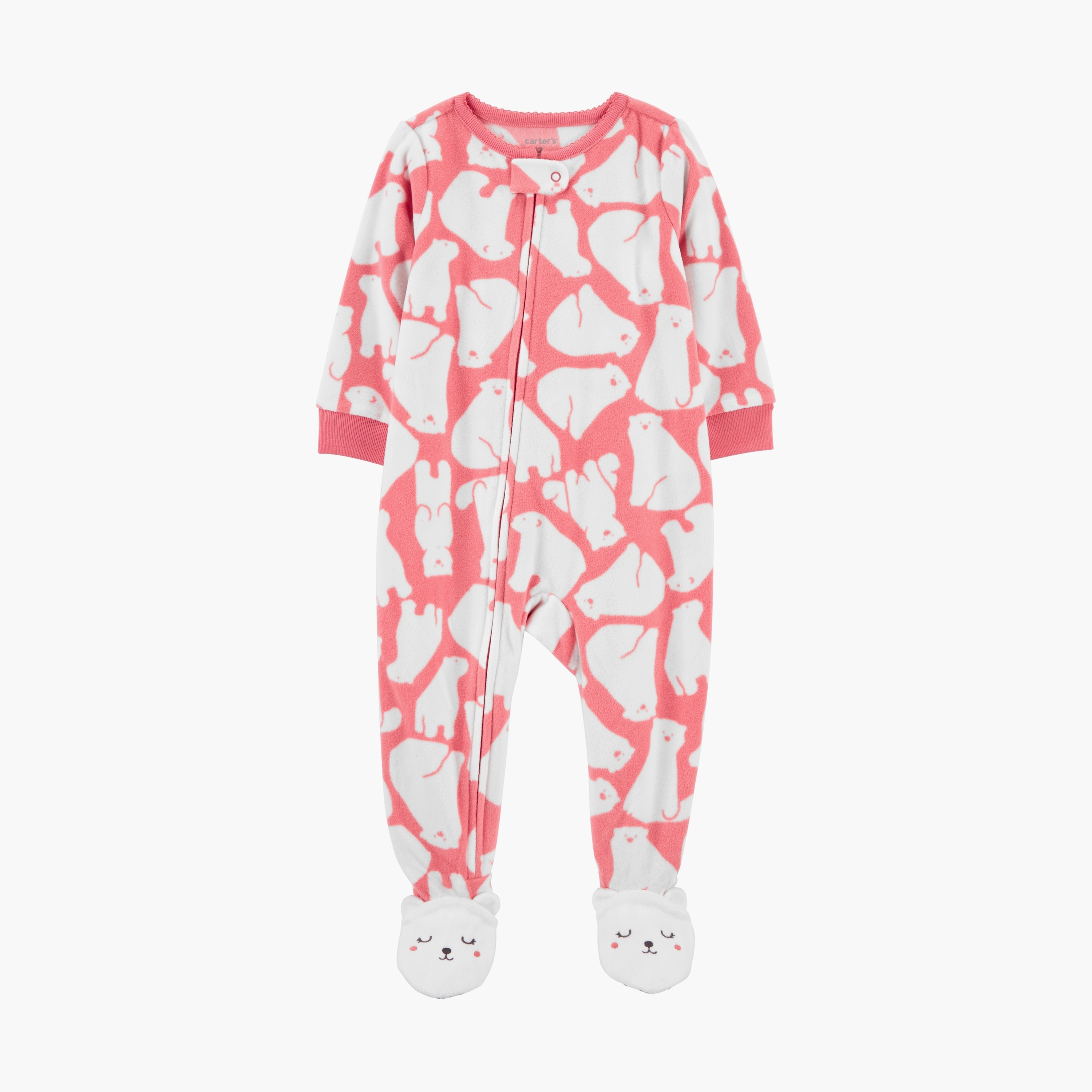 Buy Carter s Polar Bear Fleece Footie PJs Online Babyshop UAE