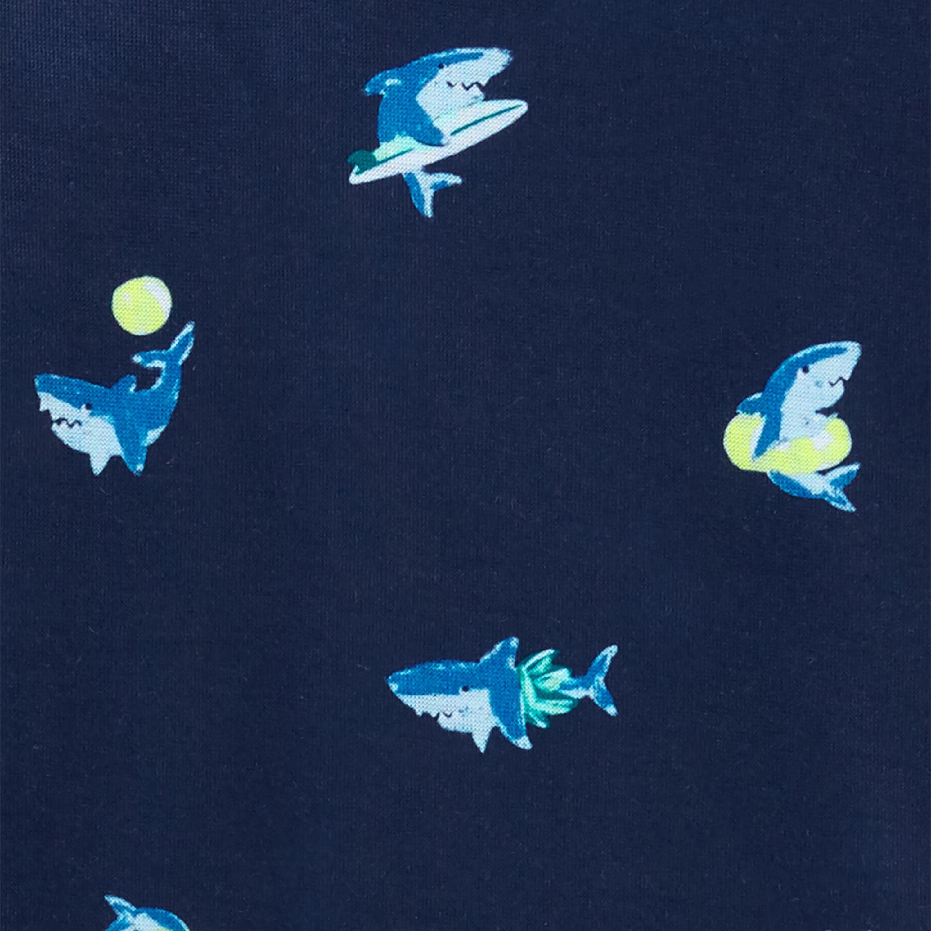 طقم بيجامة فضفاضة بطبعة سمكة قرش 3 قطع من كارترز-boys-clothing-nightwear-image-2