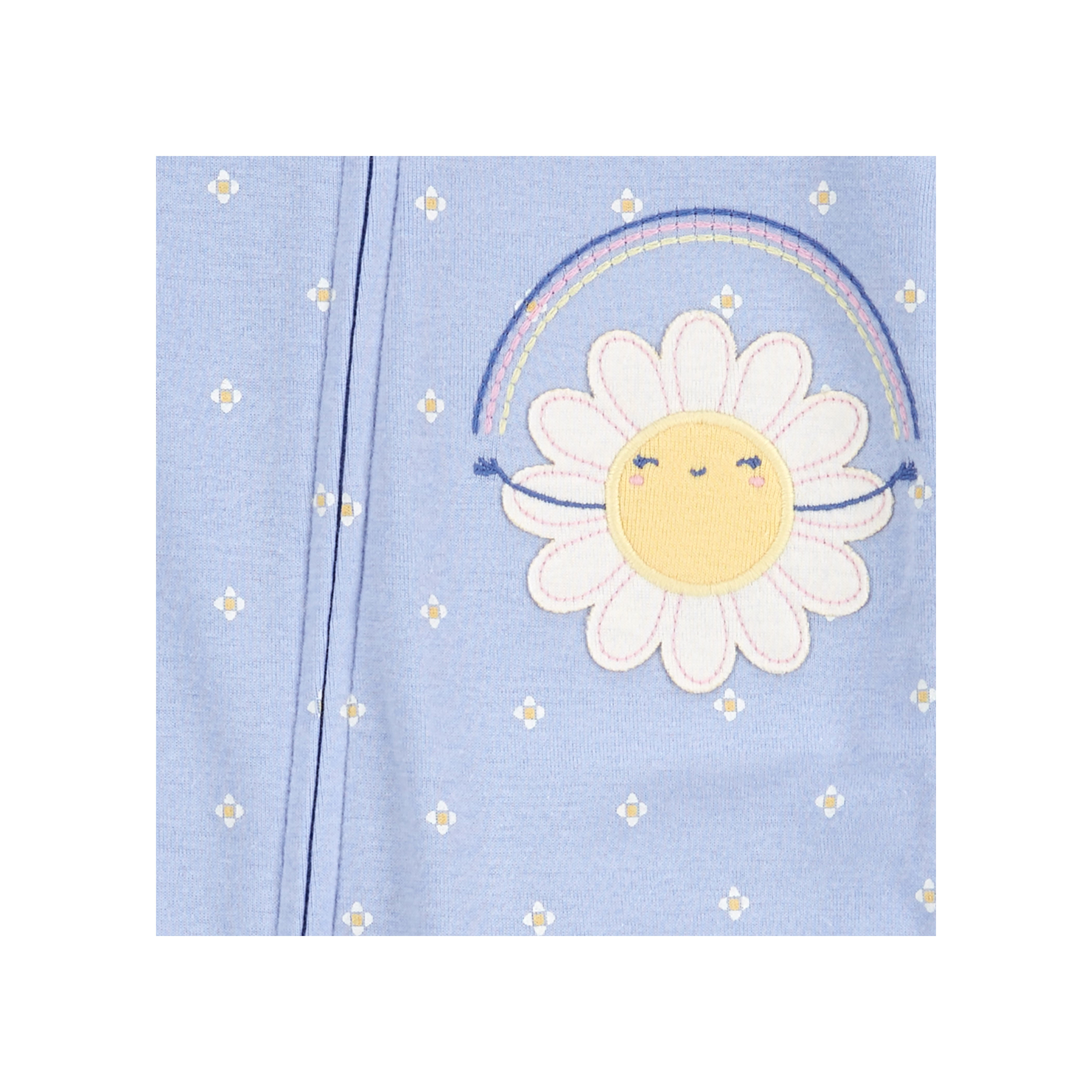 بدلة نوم بأكمام طويلة بطبعة زهور من كارترز-baby-girls-clothing-nightwear-sleepsuits-image-2
