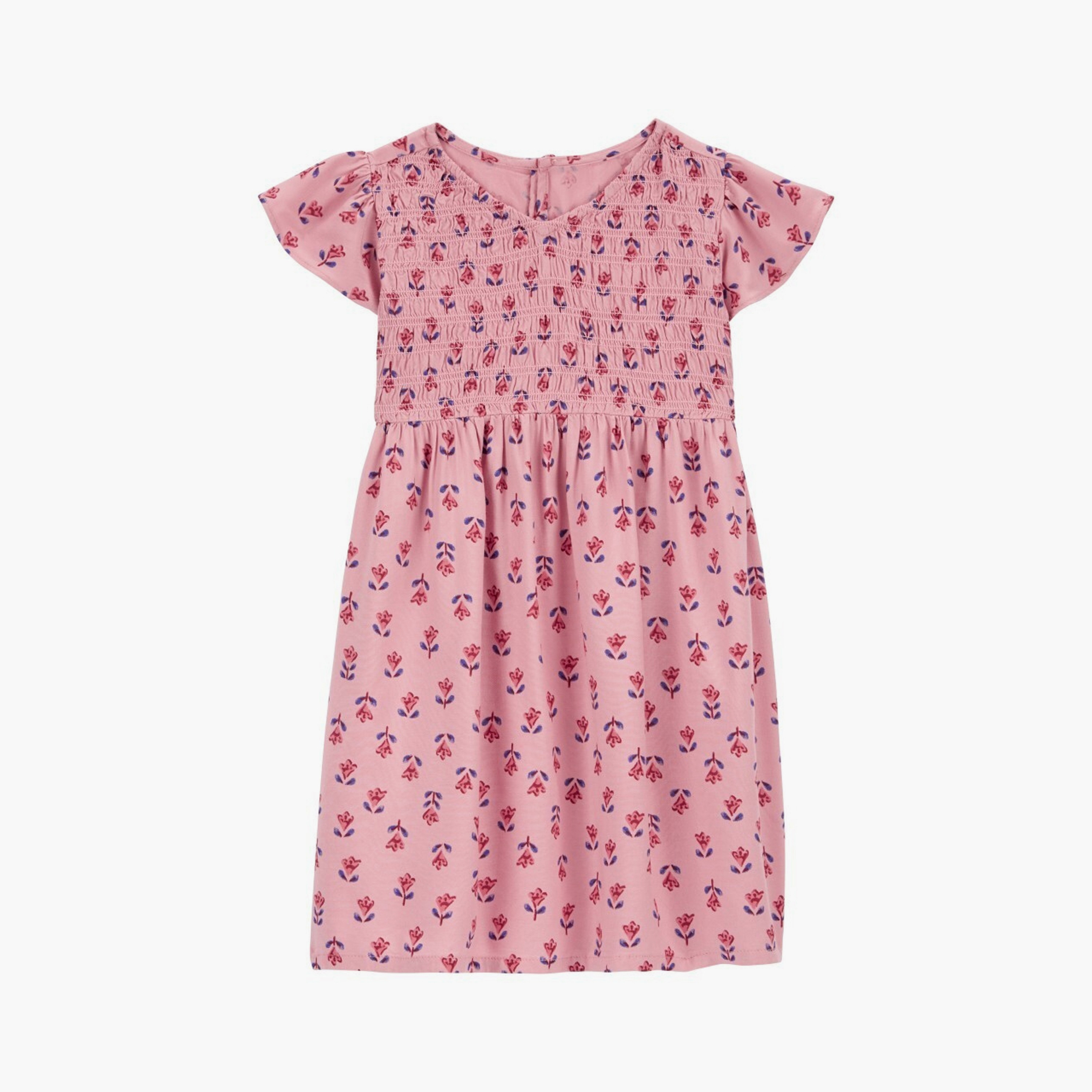 Carter's Floral Printed Short Sleeves Dress-girls-clothing-dressesandjumpsuits-image-1