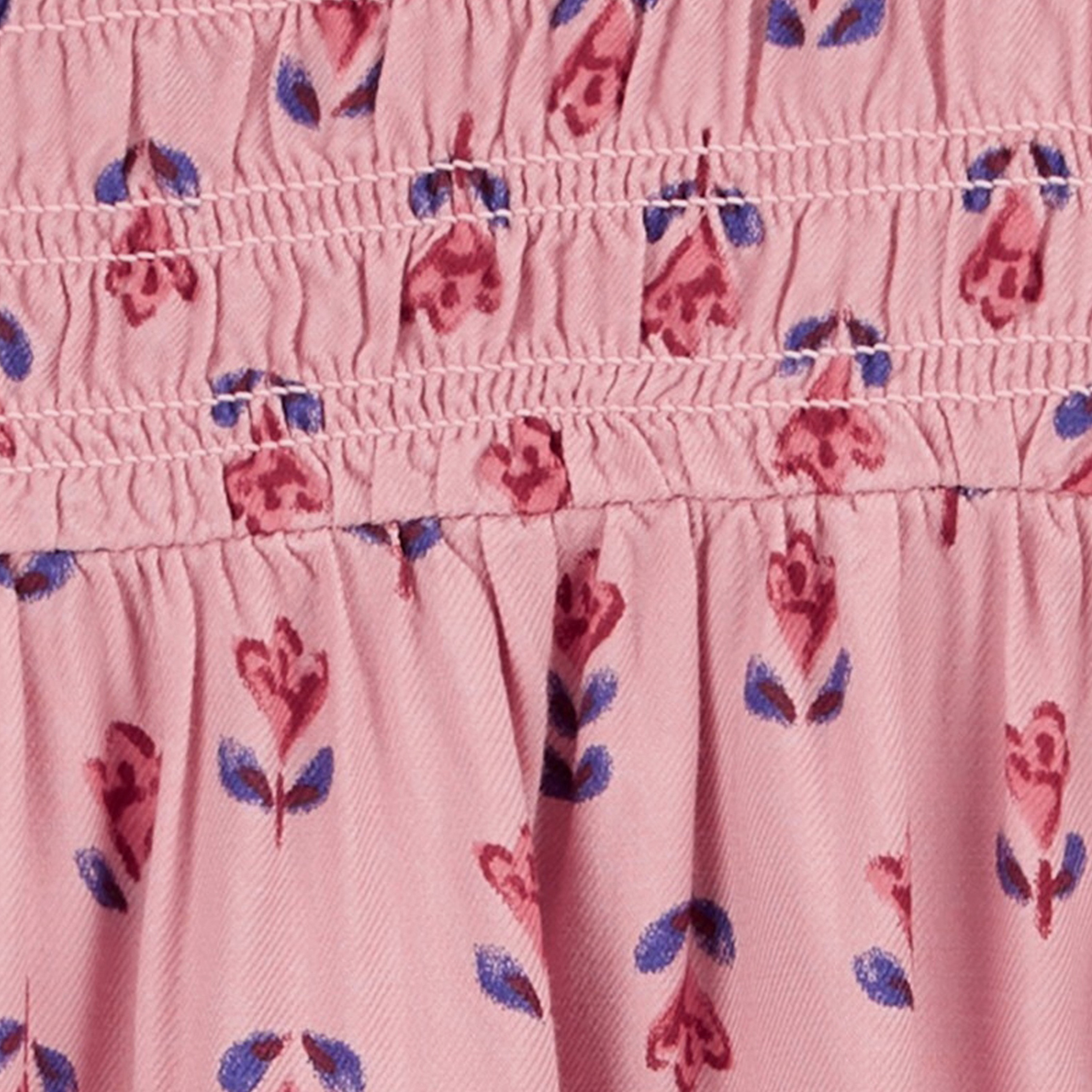 Carter's Floral Printed Short Sleeves Dress-girls-clothing-dressesandjumpsuits-image-3