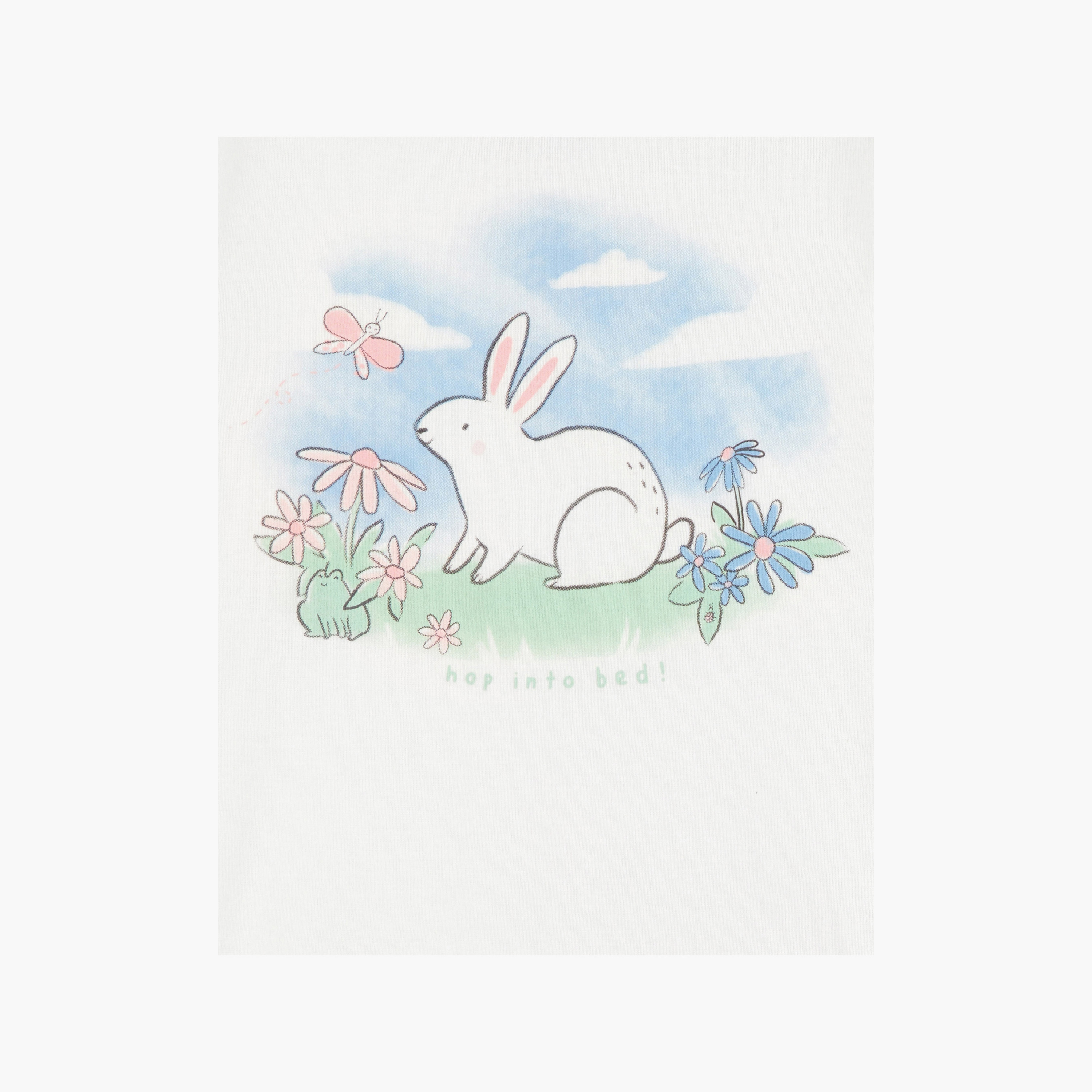 Carter's 2-Piece Bunny Printed Short Sleeves T-Shirts with 2-Piece Joggers-girls-clothing-multipacks-image-2