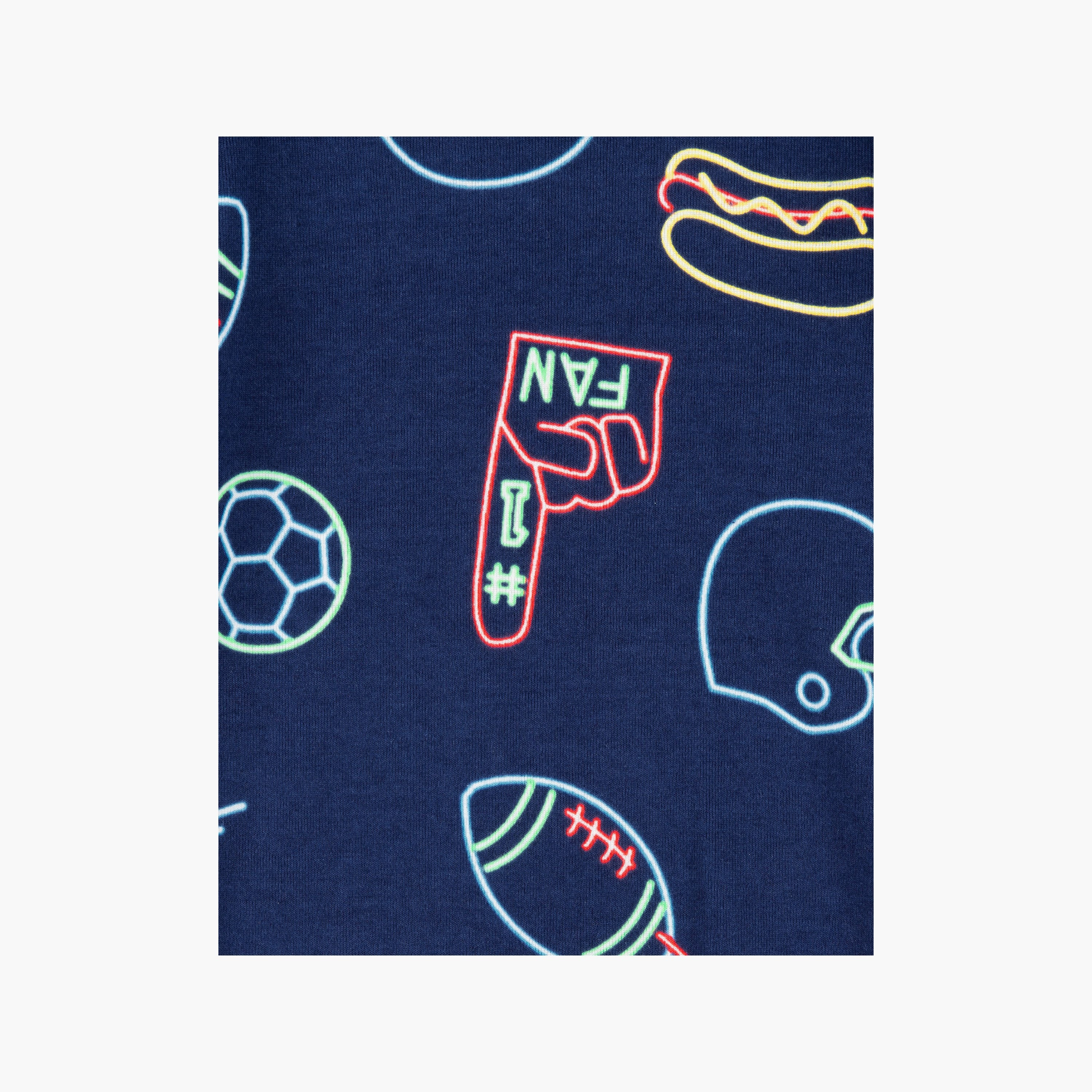 تي شيرت بأكمام قصيرة من قطعتين بطبعة سبورتس مع بنطلون ركض مكون من قطعتين من كارترز-boys-clothing-nightwear-image-3