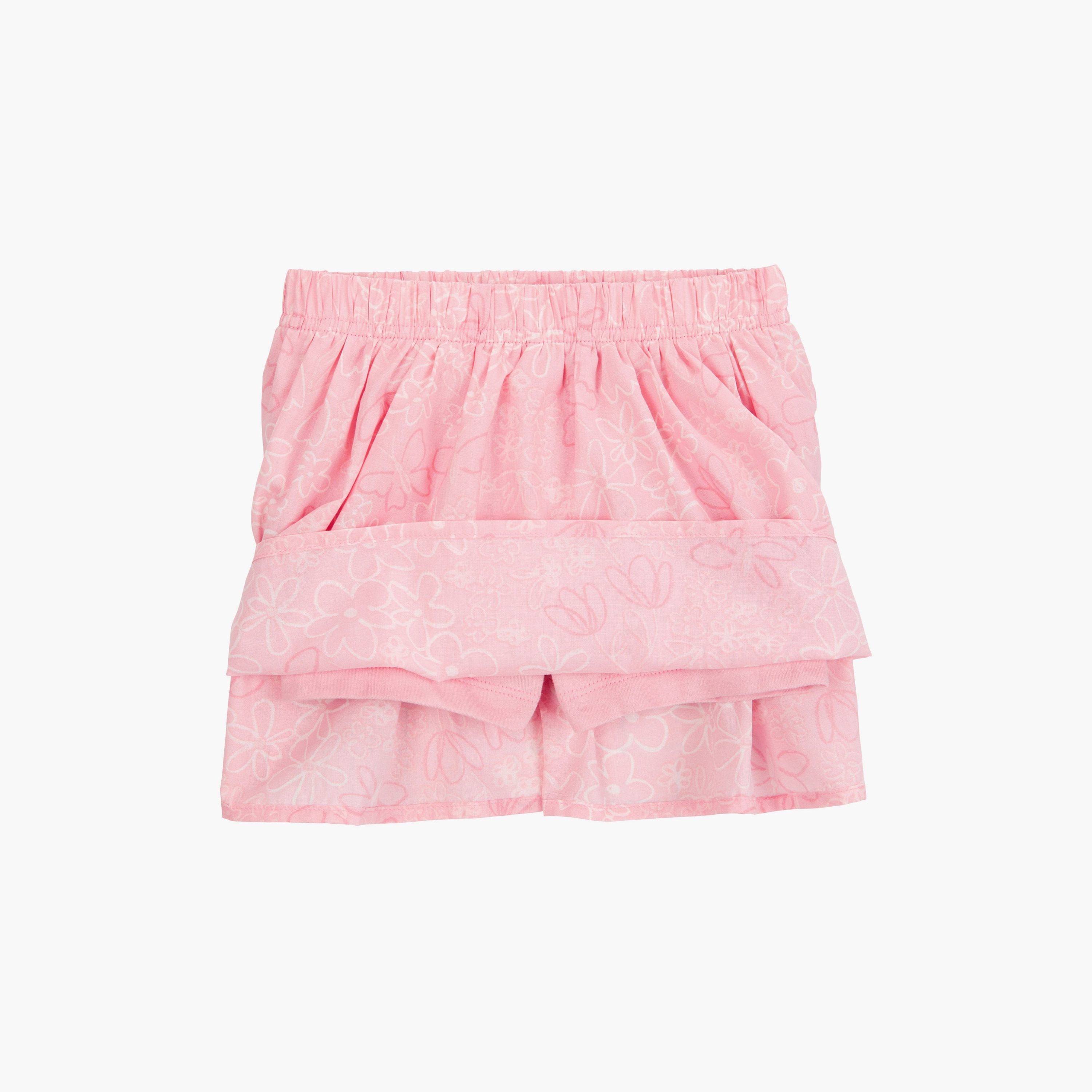 بلوزة مكونة من قطعتين بطبعة زهور وأكمام قصيرة وتنورة من كارترز-baby-girls-clothing-setsandcoords-image-2