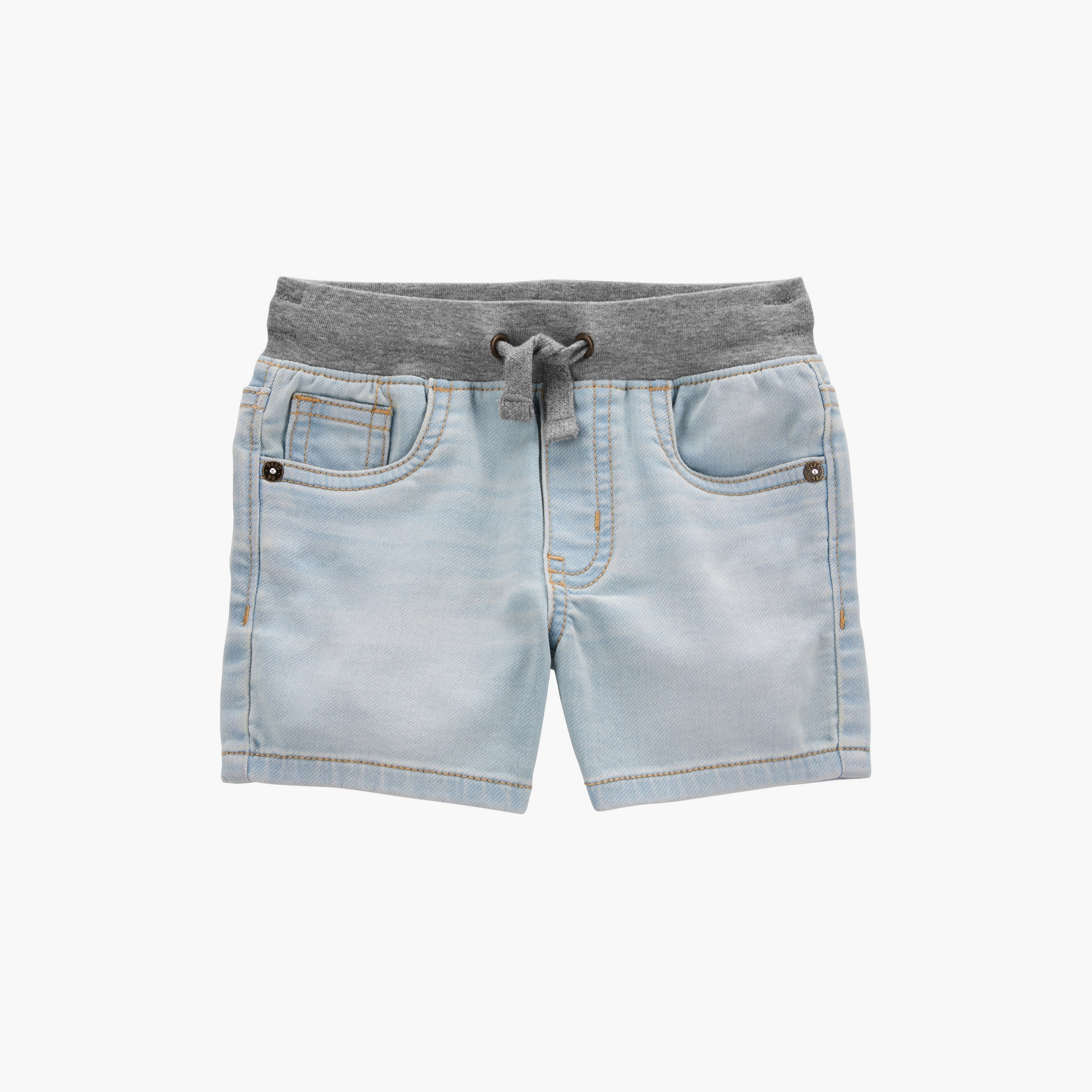 شورت جينز سادة بأربعة جيوب من كارترز-boys-clothing-bottoms-shorts-image-1