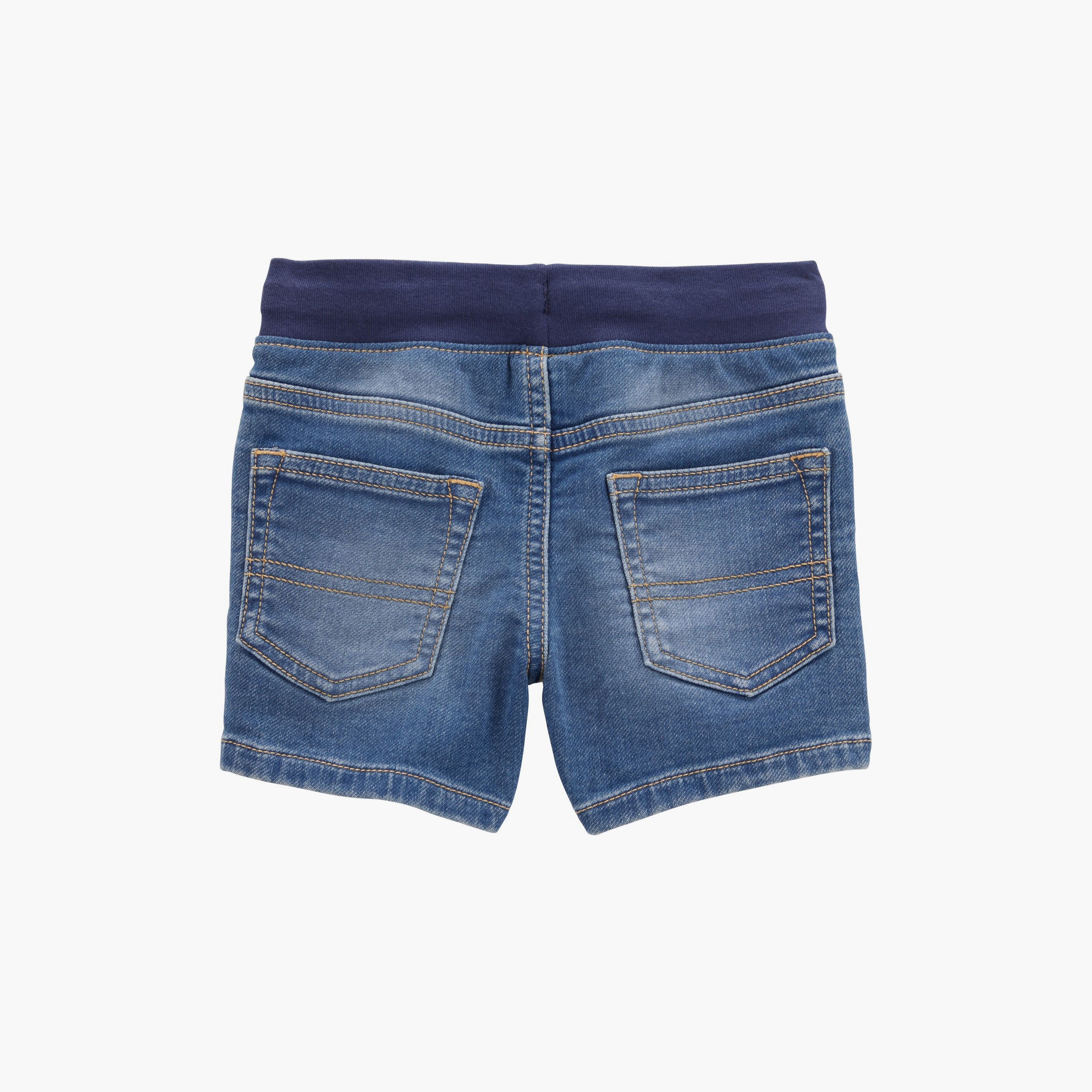 شورت جينز سادة بأربعة جيوب من كارترز-boys-clothing-bottoms-shorts-image-2