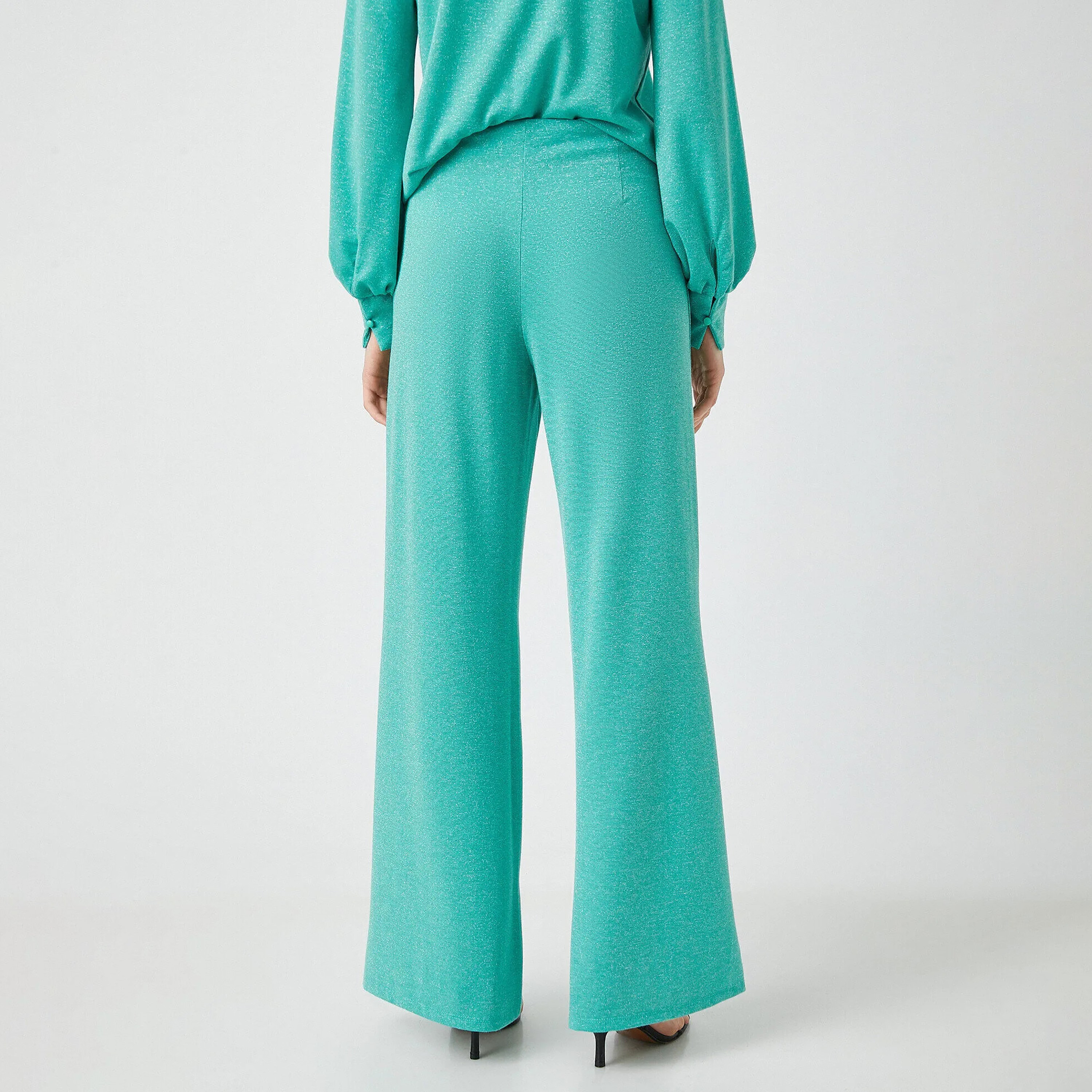 KOTON Regular Fit High-Rise Women's Wide Leg Trousers-women-clothing-trousers-image-3