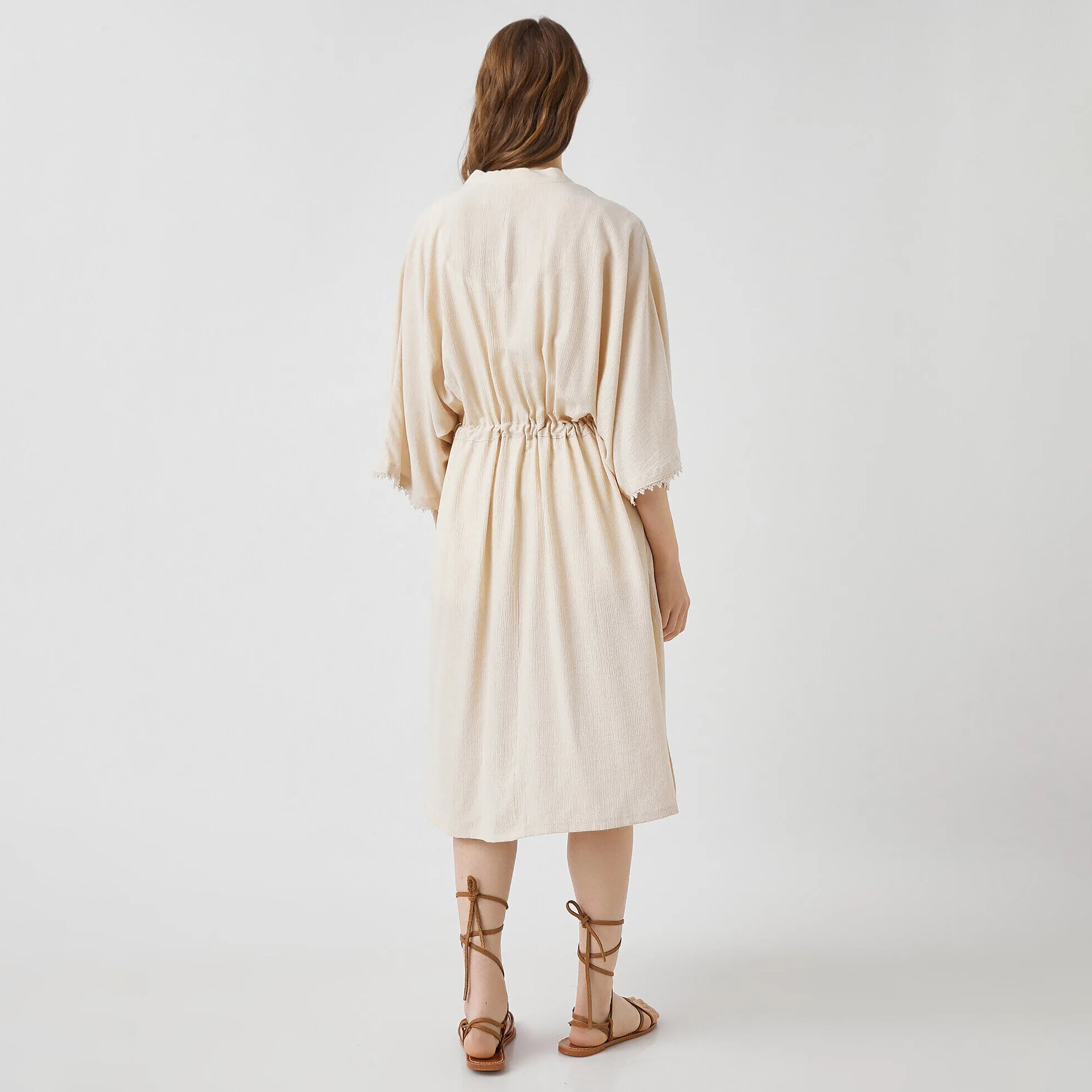KOTON Beige Women's Kimono-women-clothing-shirtsandblouses-blouses-image-3
