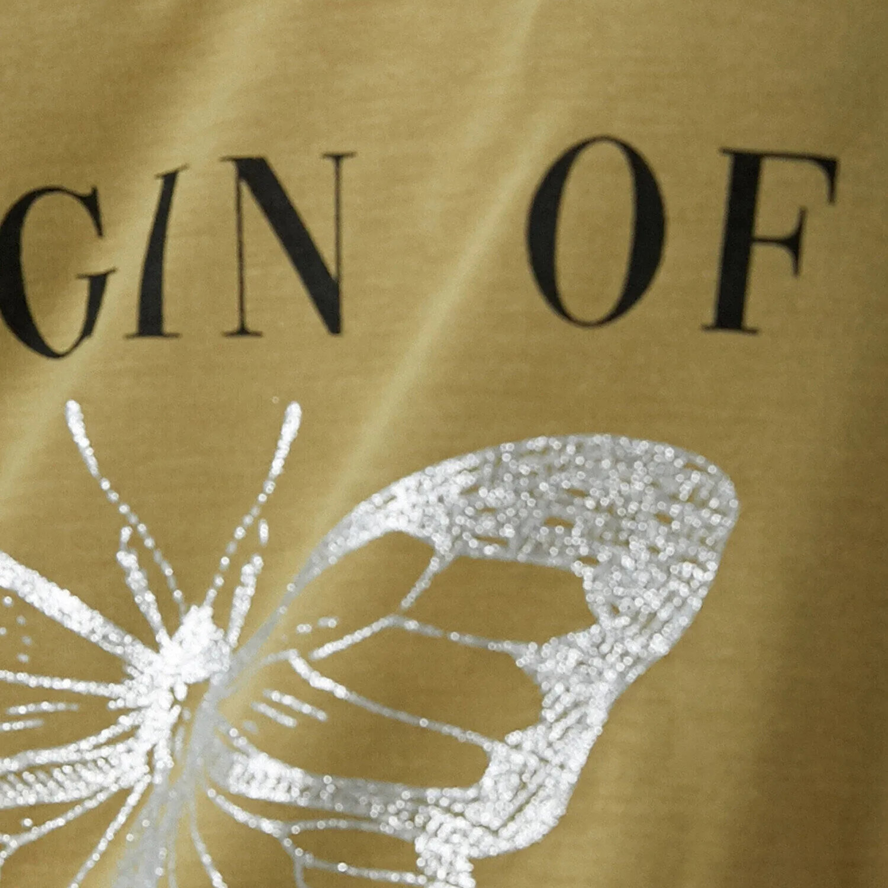KOTON Khaki Graphic Butterfly Print Women's T-Shirt-women-clothing-tshirts-image-6