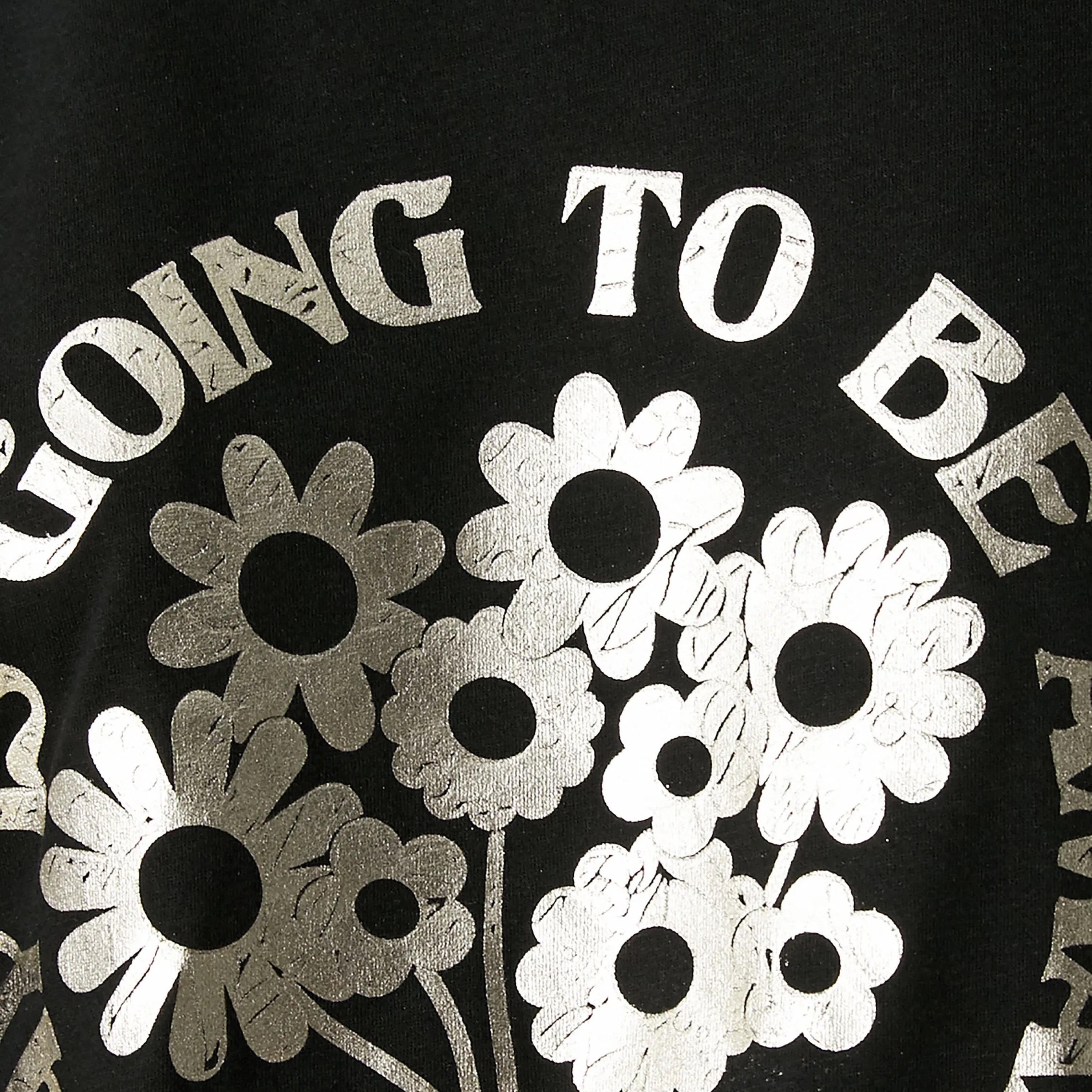 تيشرت بطبعة أزهار وجرافيك باللون الأسود للنساء من كوتون-women-clothing-tshirts-image-6