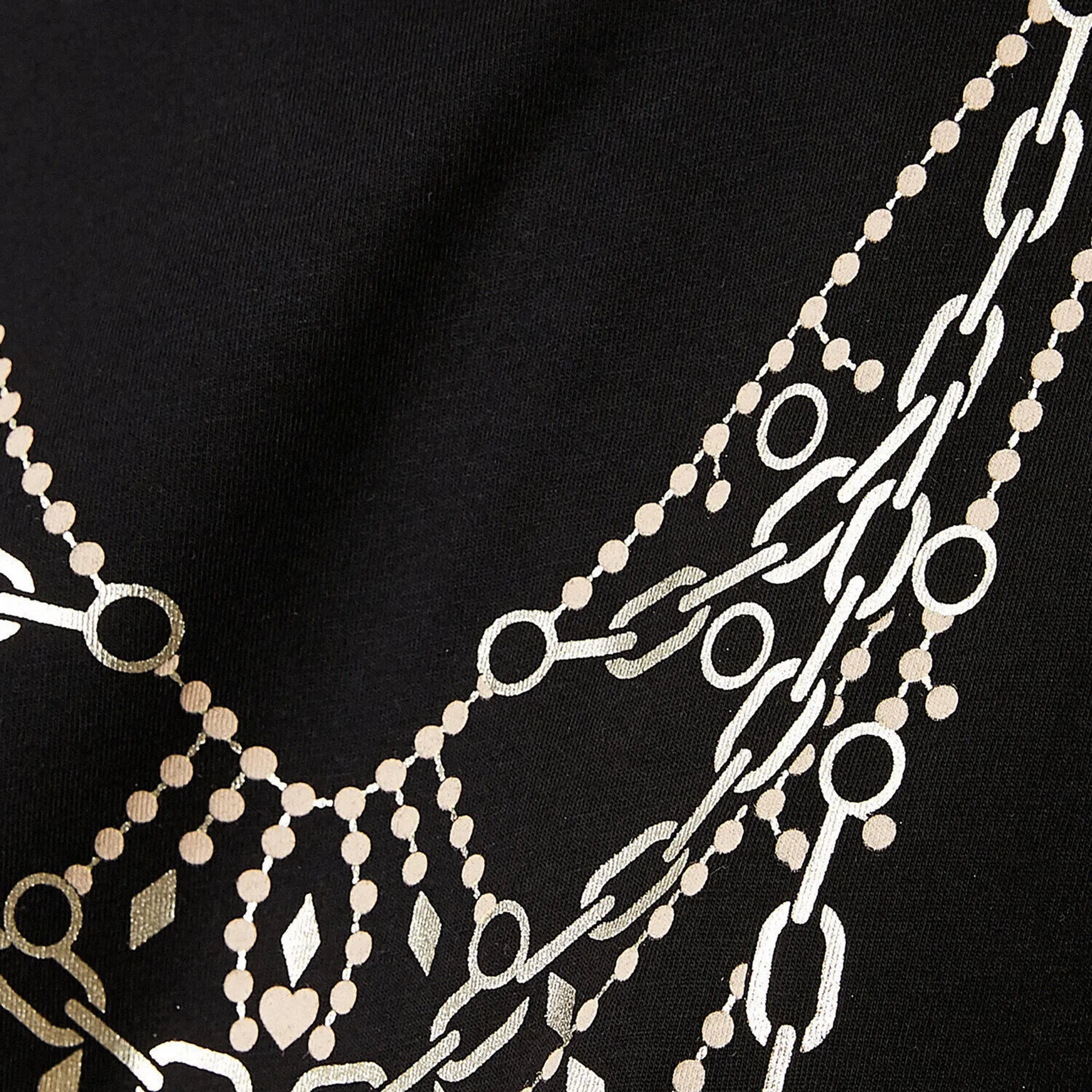 تيشرت بطبعة جرافيك باللون الأسود للنساء من كوتون-women-clothing-tshirts-image-6