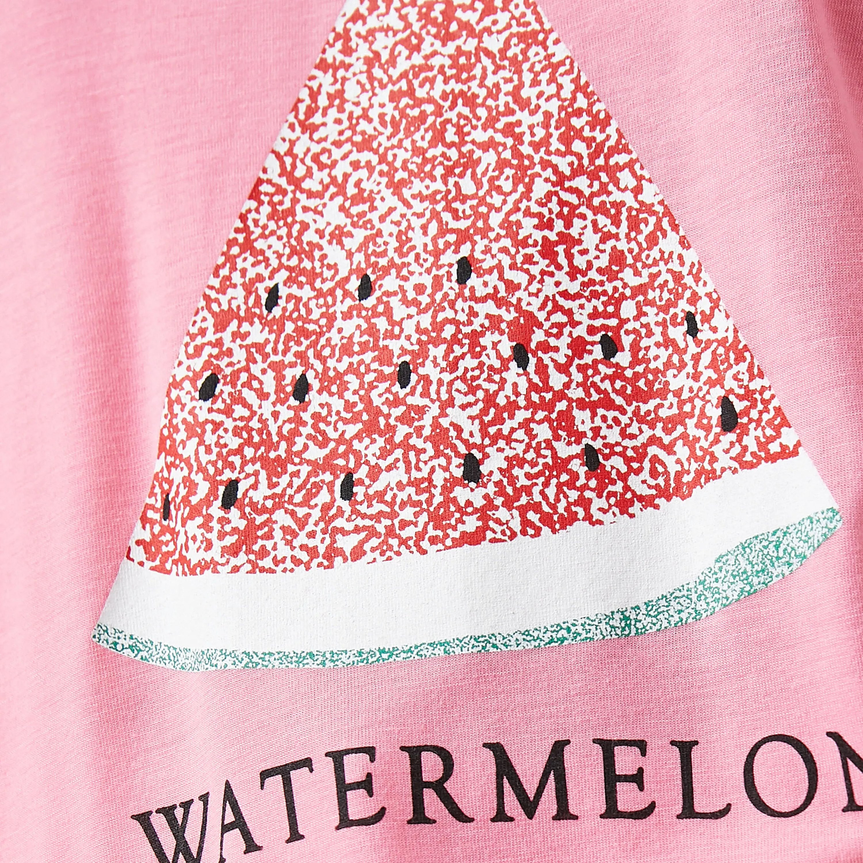 KOTON Pink Graphic Watermelon Print Women's T-Shirt-women-clothing-tshirts-image-6