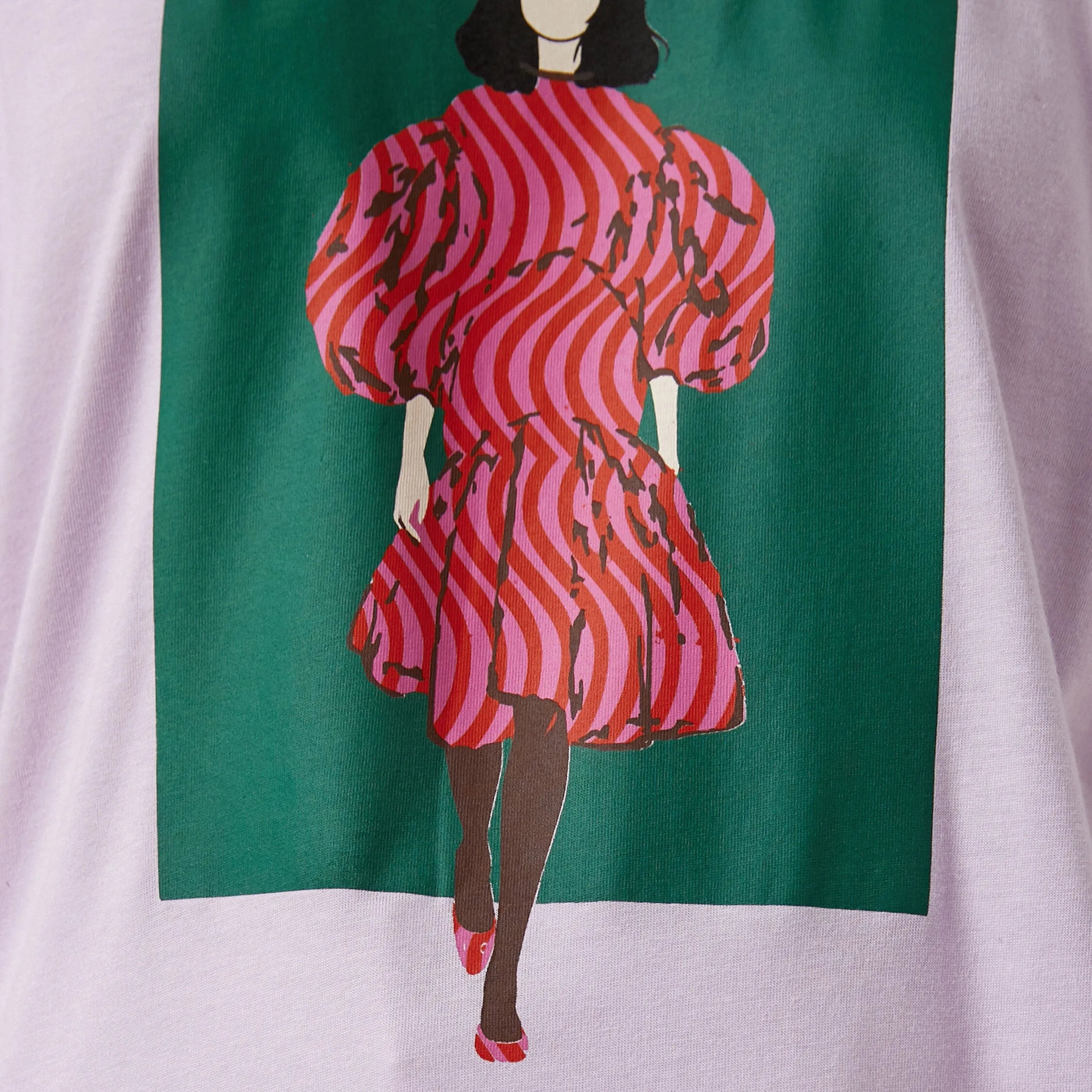 تيشرت بطبعة جرافيك باللون البنفسجي للنساء من كوتون-women-clothing-tshirts-image-6