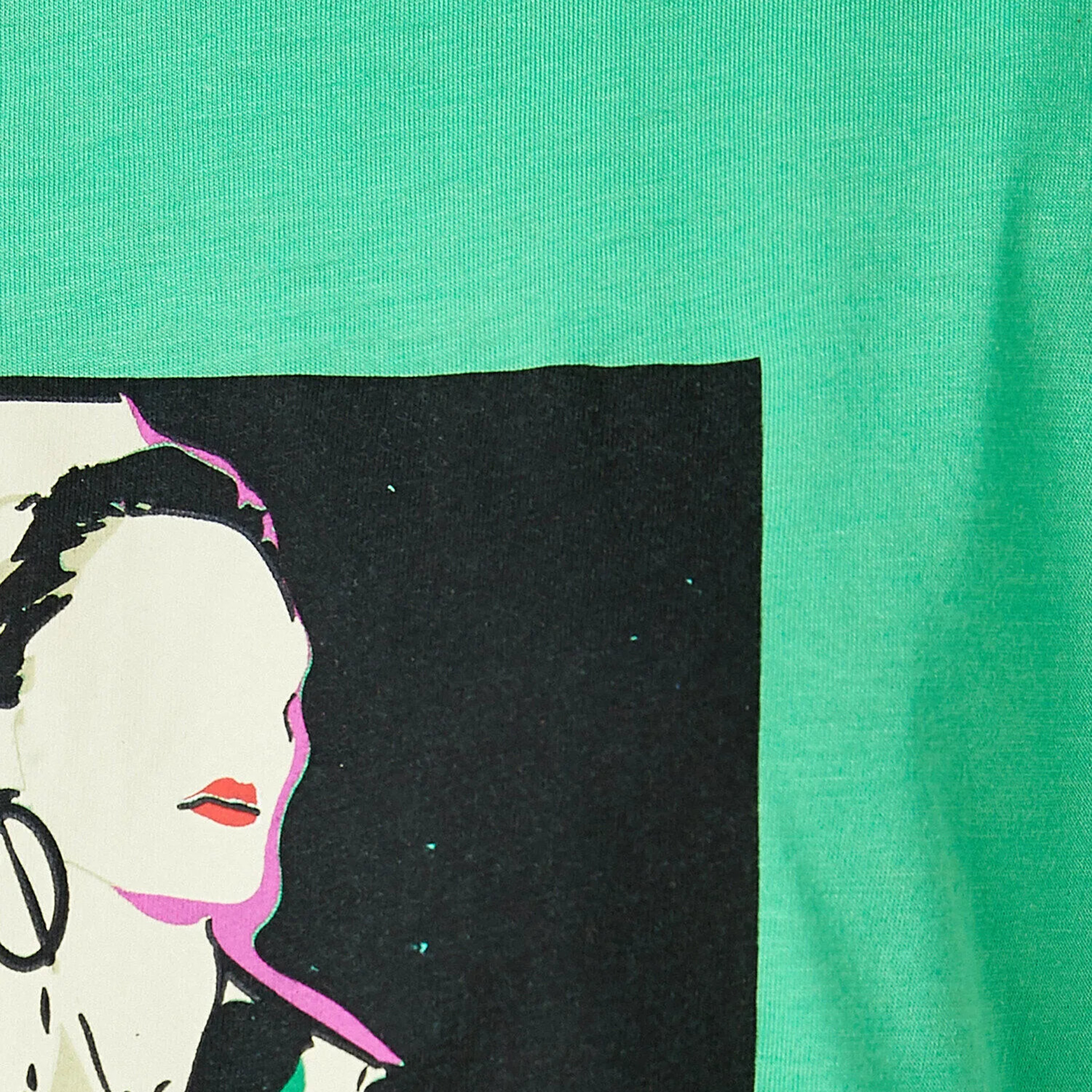 KOTON Green Graphic Print Women's T-Shirt-women-clothing-tshirts-image-5