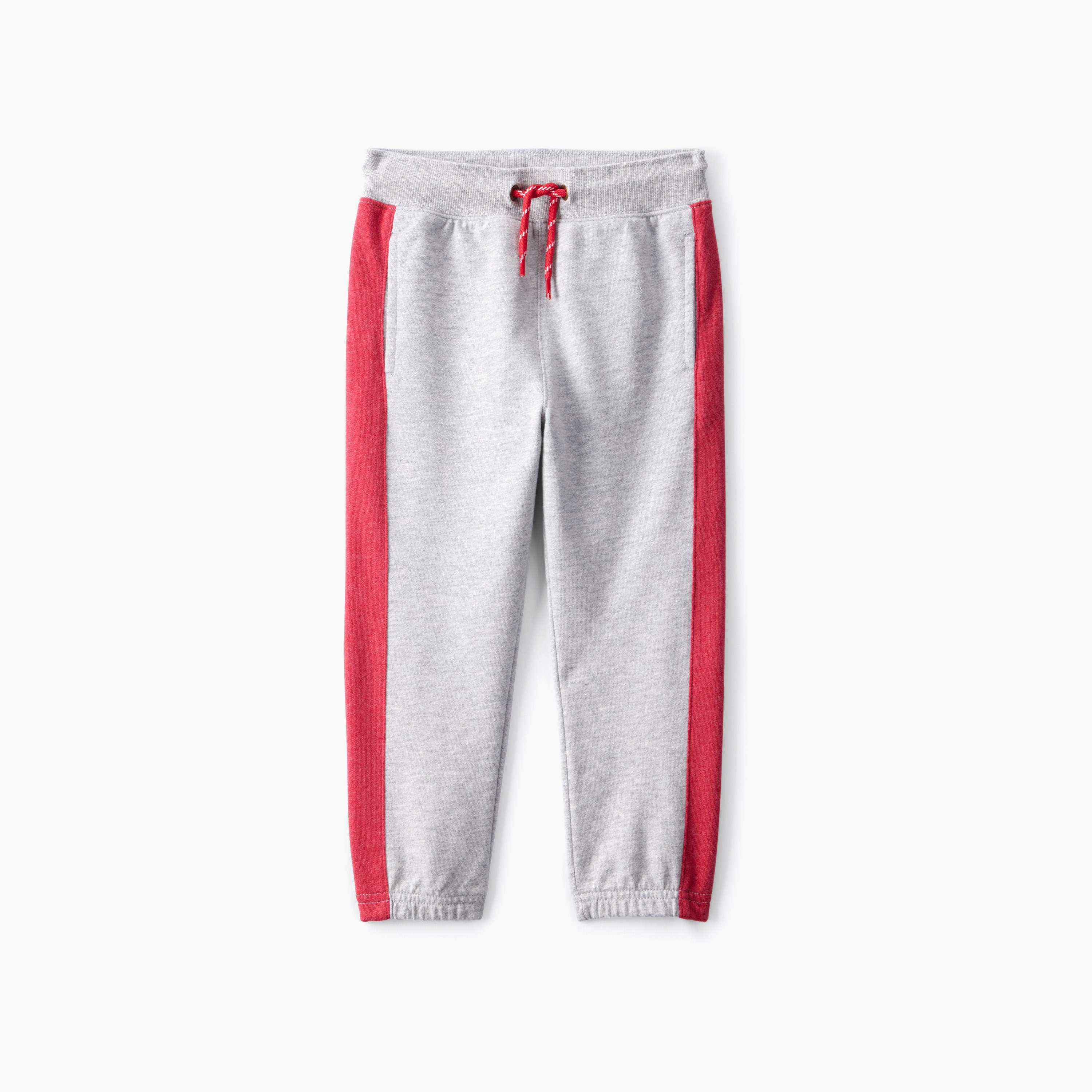 Carter's Striped Elasticated Drawstring Joggers-boys-clothing-bottoms-joggersandtrackpants-image-1