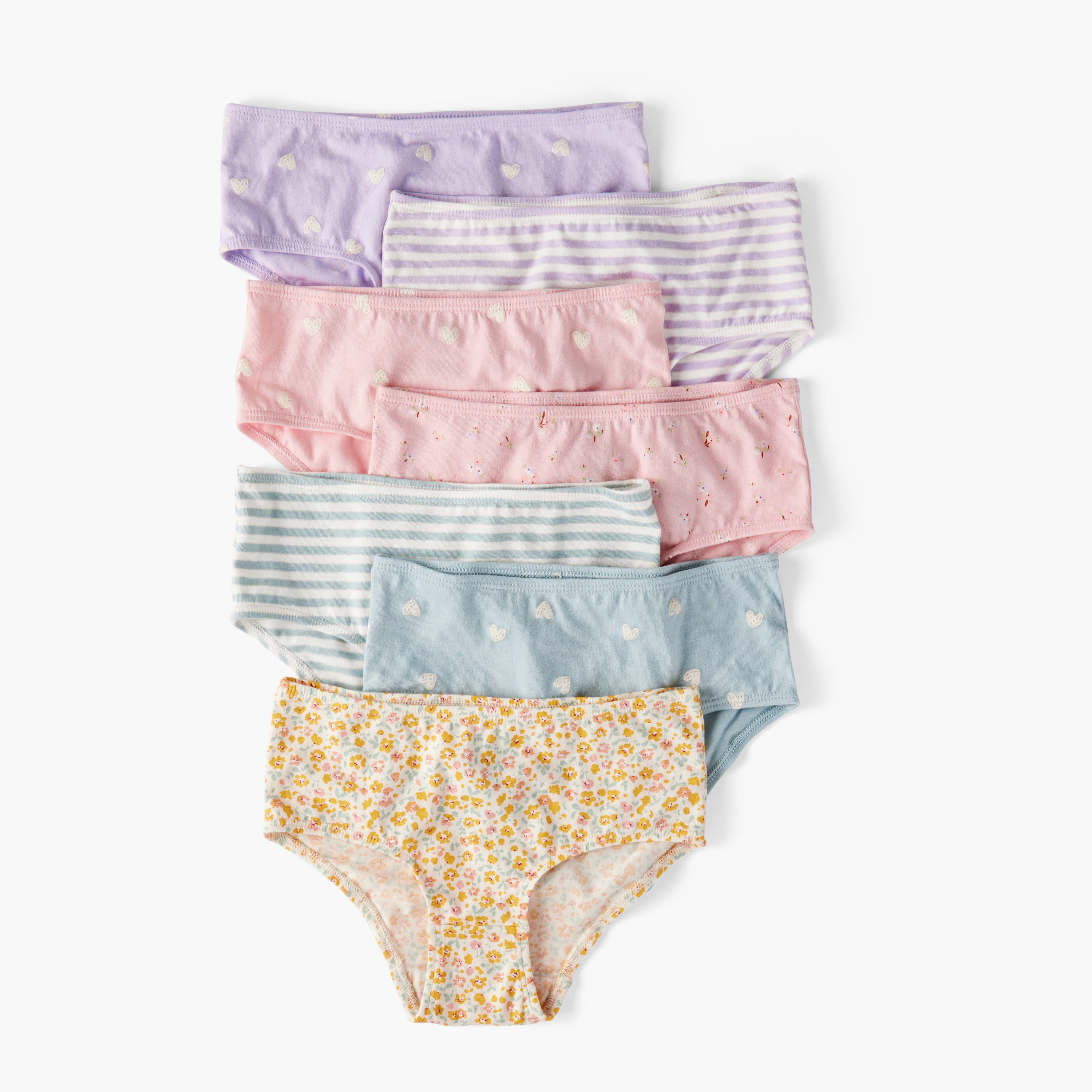 سراويل داخلية (بريفز) قطنية مكونة من 7 قطع من كارترز-girls-clothing-innerwear-panties-image-1