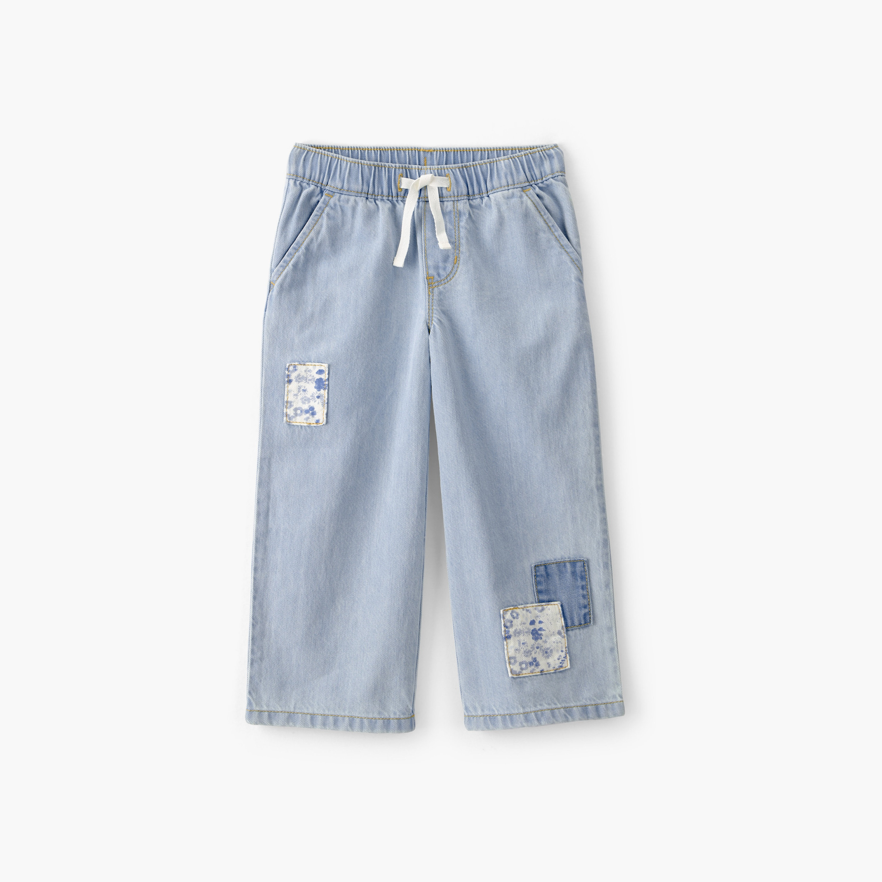 Oshkosh Wide Length Floral Embroidered Pants-girls-clothing-bottoms-joggersandtrackpants-image-1