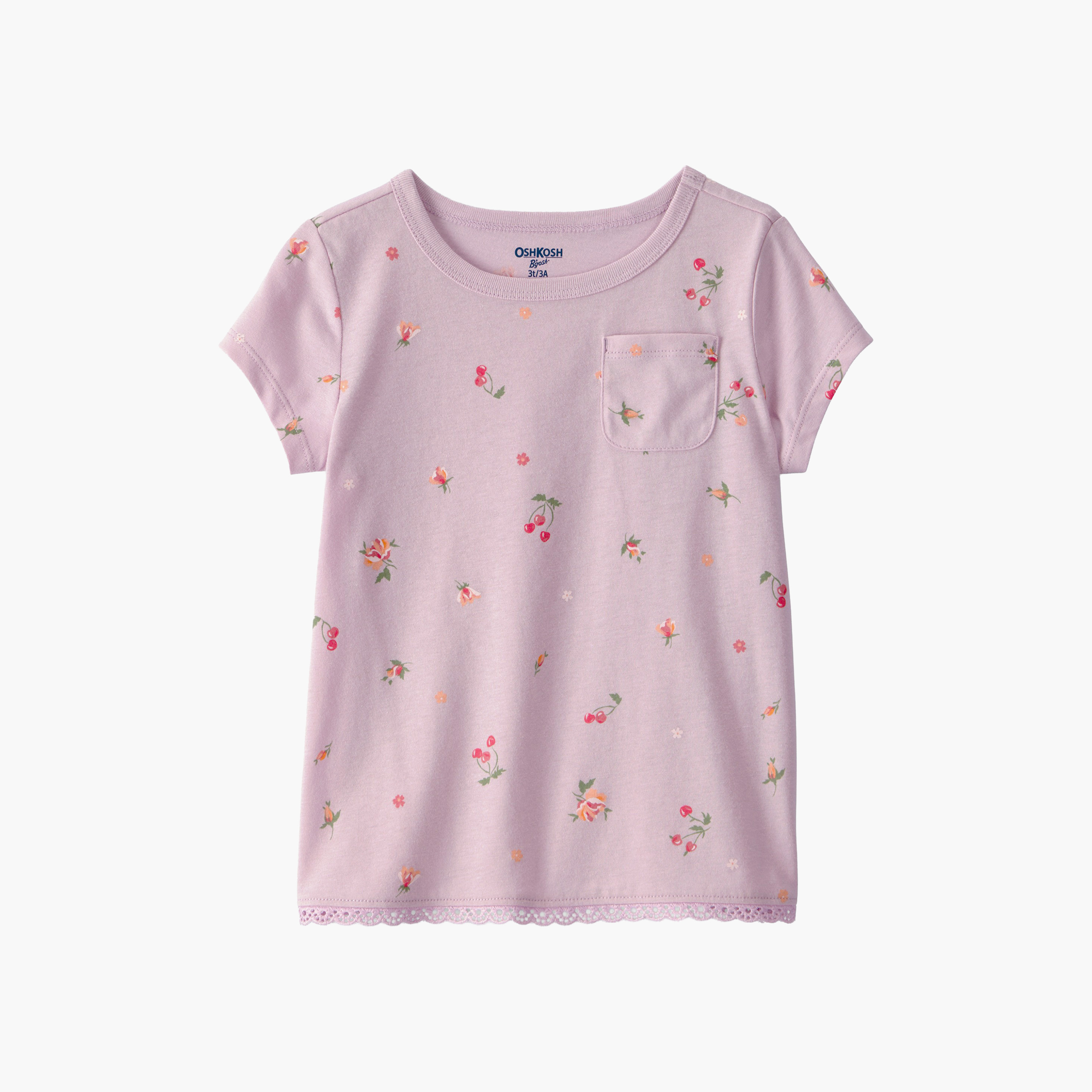 Oshkosh Floral Short Sleeve Top-girls-clothing-blousesandshirts-image-1