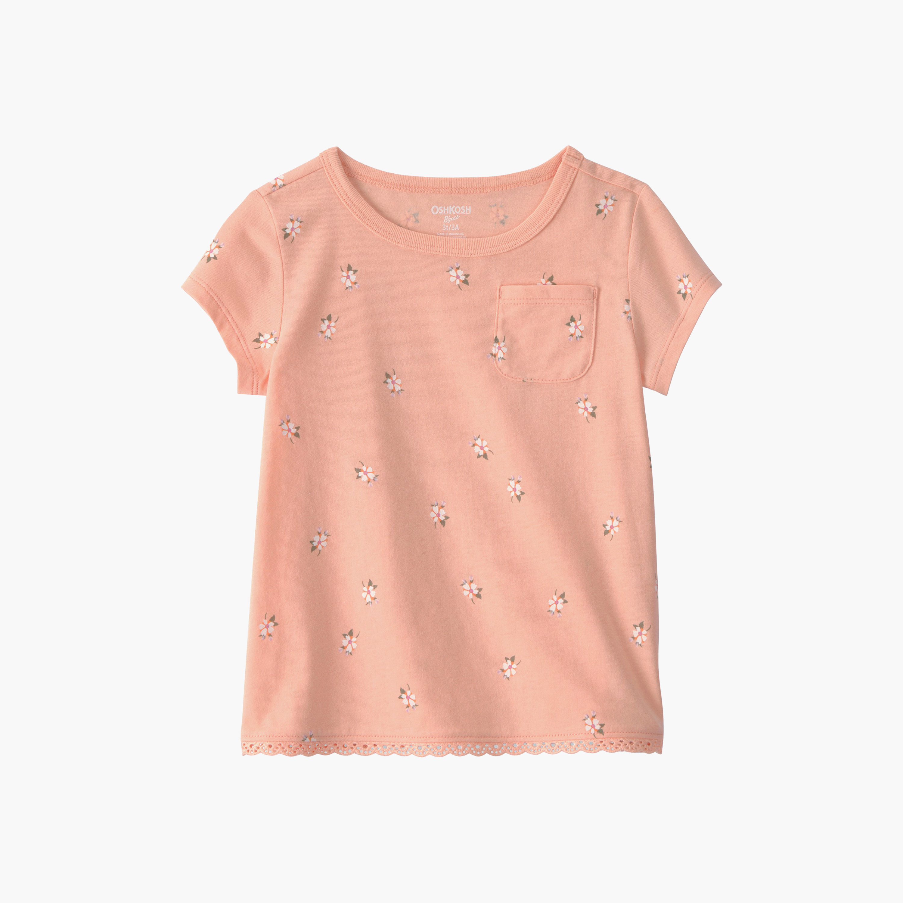 Oshkosh Floral Short Sleeve Top-girls-clothing-blousesandshirts-image-1