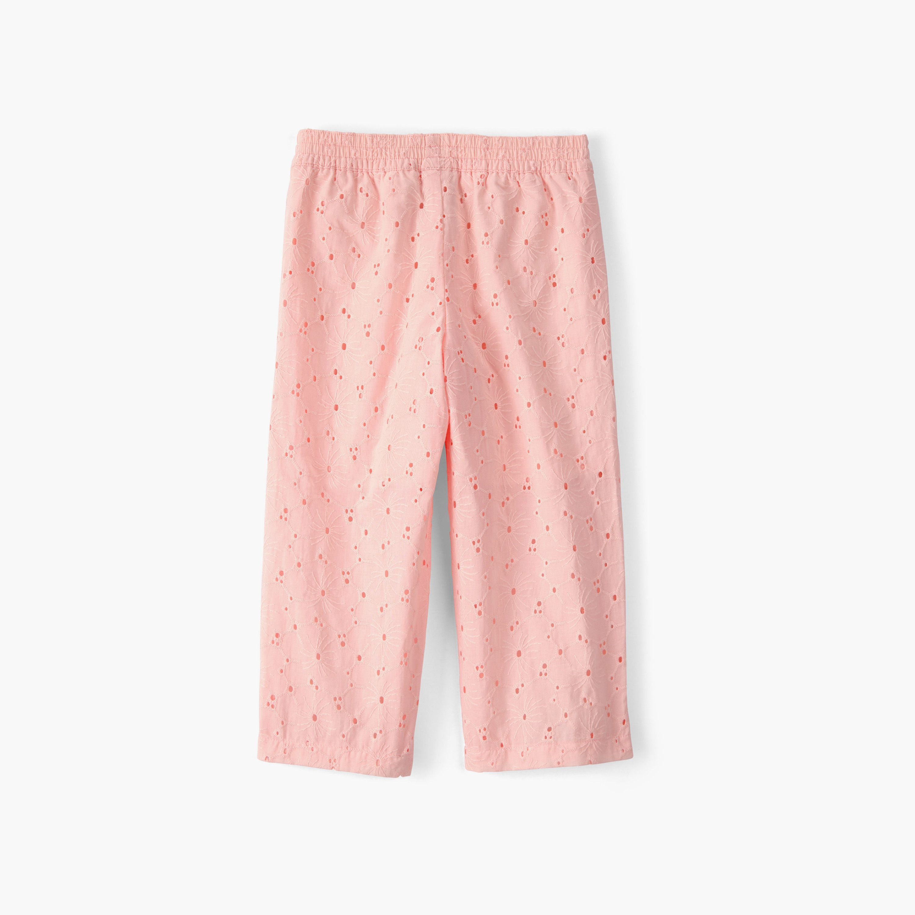 بنطلون بتصميم "آيليت" مفرغ ومطرز من كارترز-girls-clothing-bottoms-joggersandtrackpants-image-2