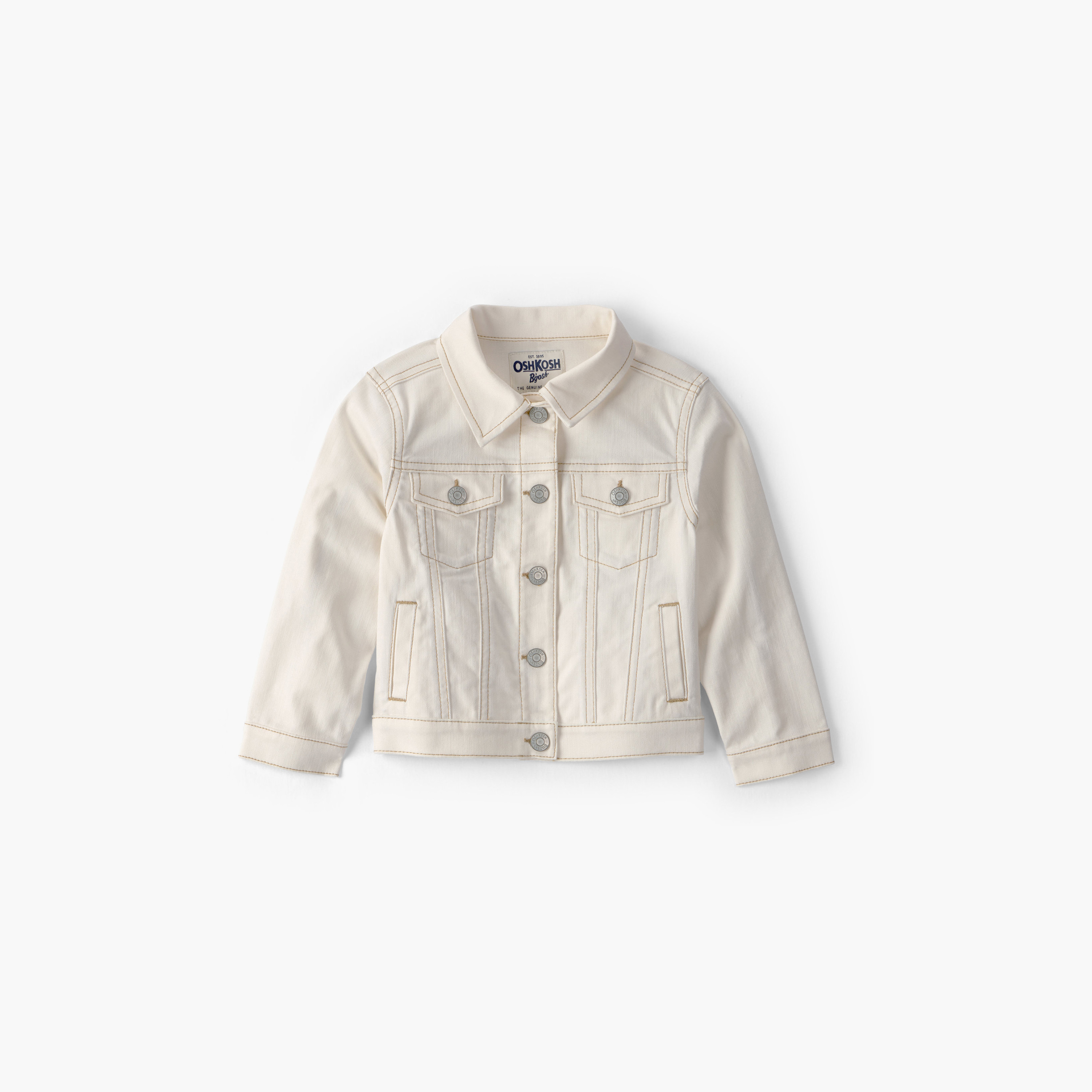 Oshkosh Full Sleeves Twill Jacket-girls-clothing-jacketsandcoats-image-1