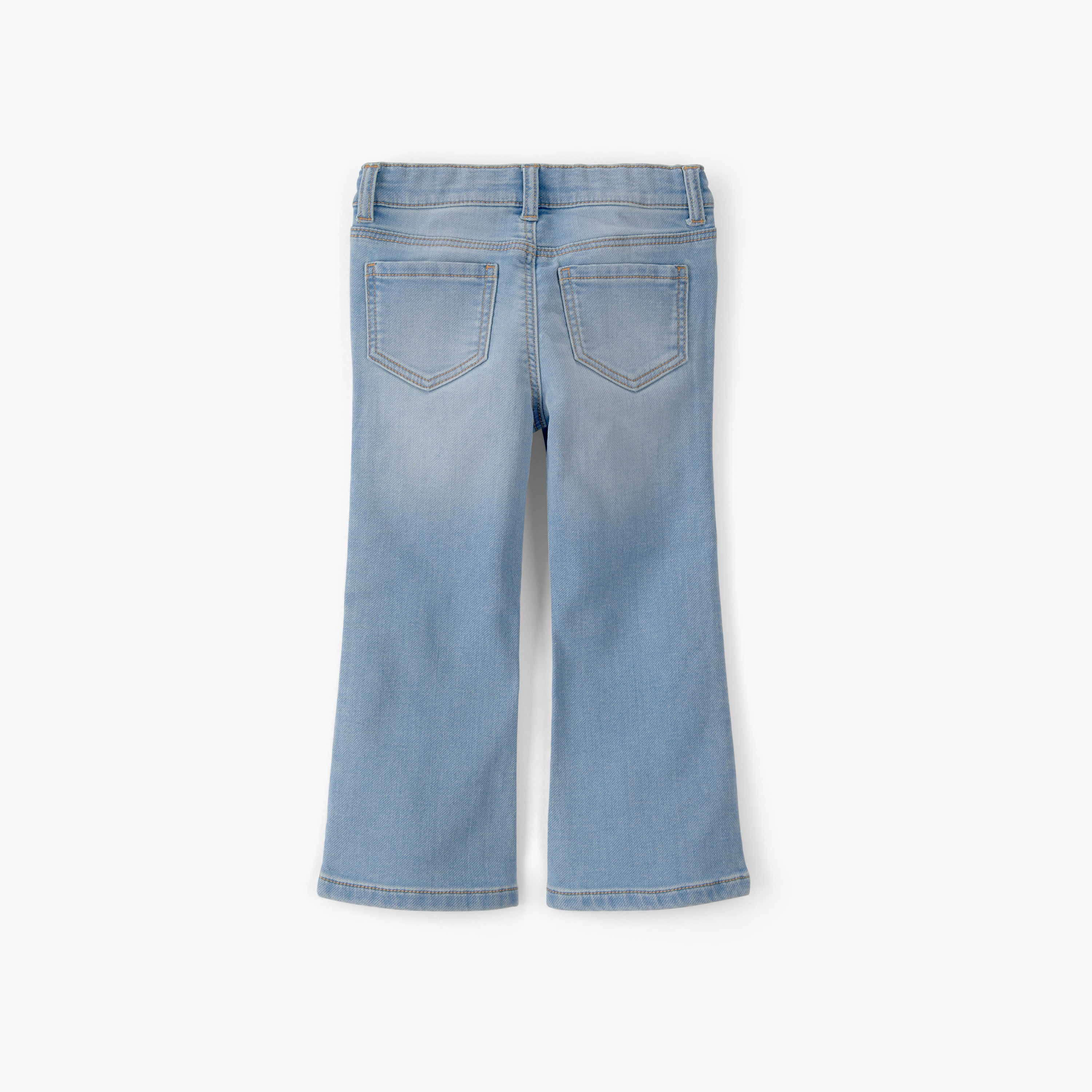 Oshkosh Solid Denim Flare Pants-girls-clothing-bottoms-joggersandtrackpants-image-2