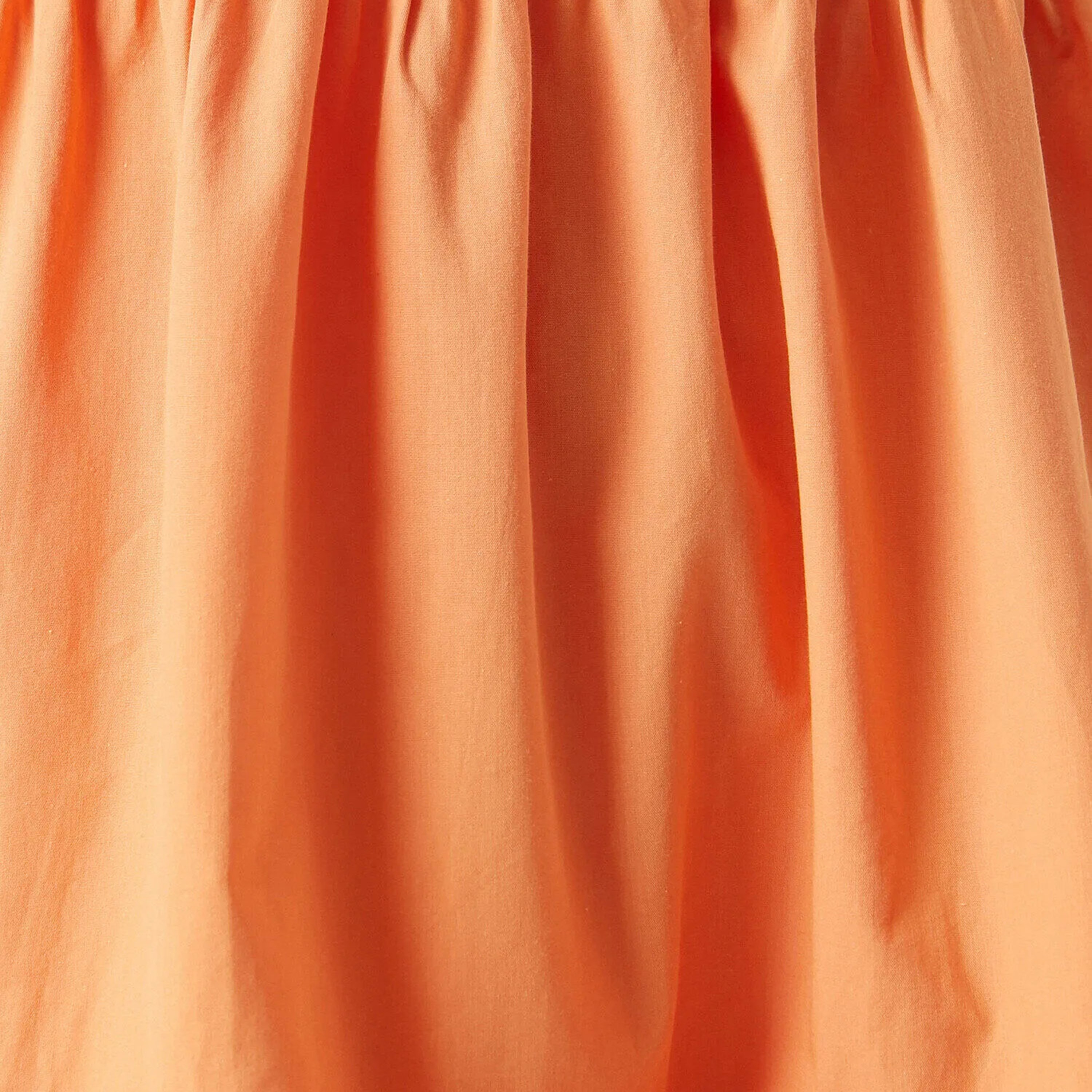 KOTON Orange Puff Sleeves Fit & Flared Women's Mini Dress-women-clothing-dresses-image-6