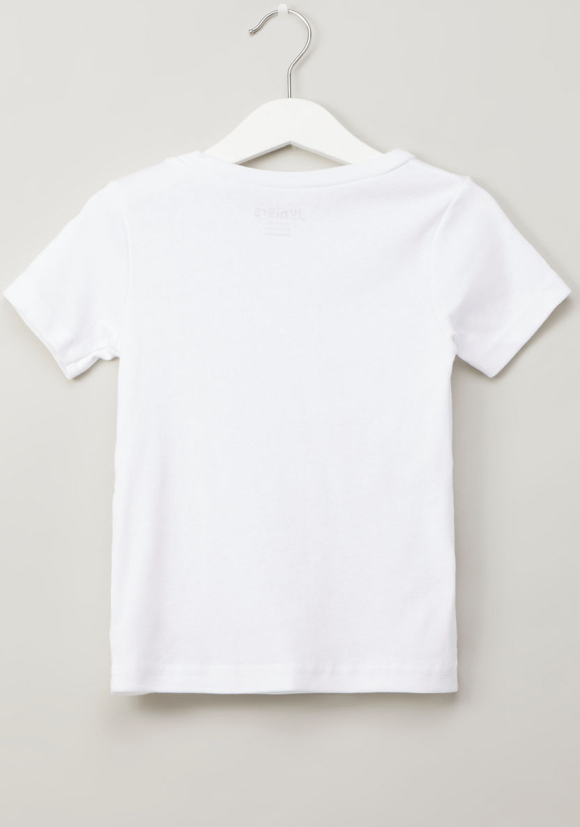 Juniors T-shirt with Round Neck and Short Sleeves-T Shirts-image-2