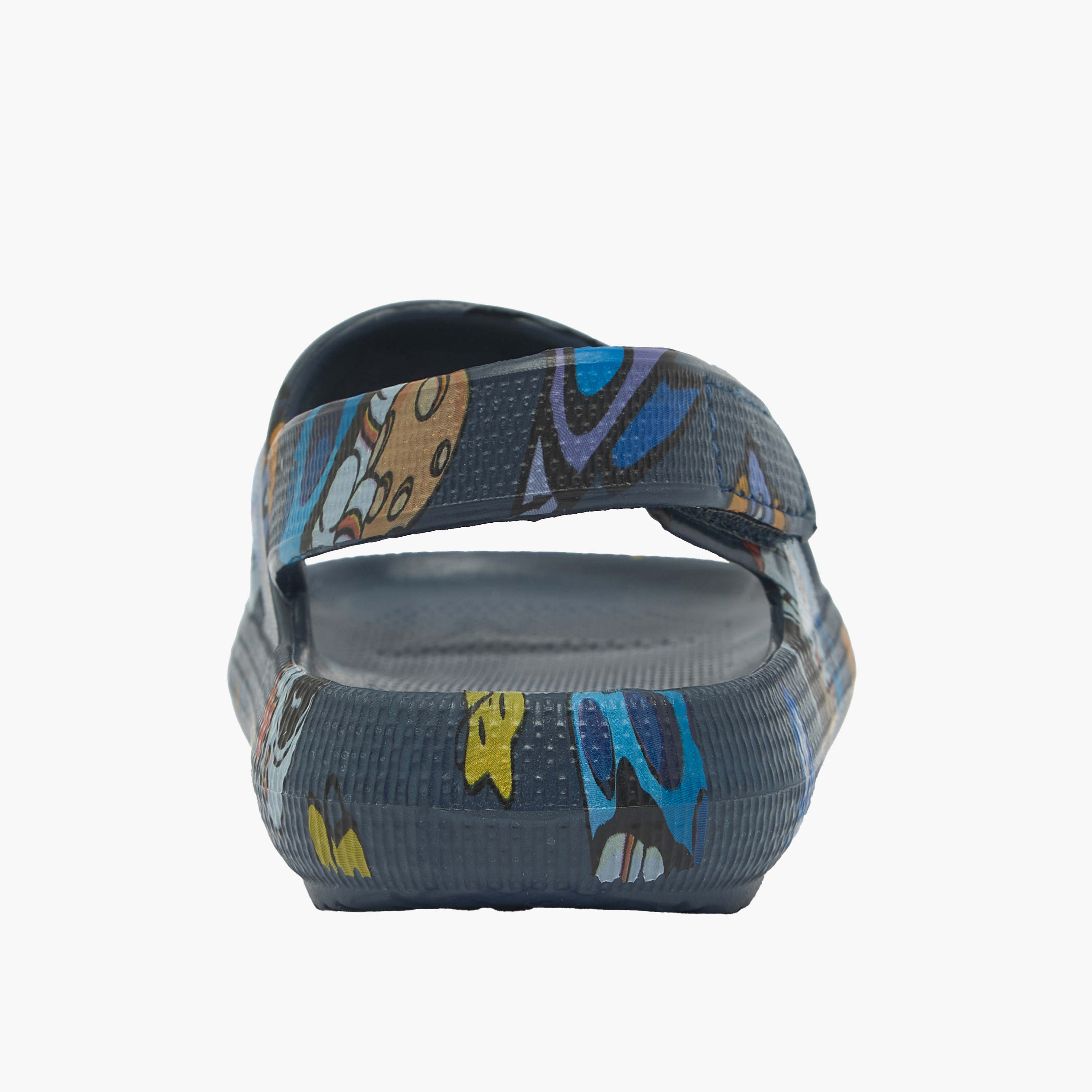 Aqua Boys Printed Hook & Loop Sandals-boys-shoes-sandals-image-4